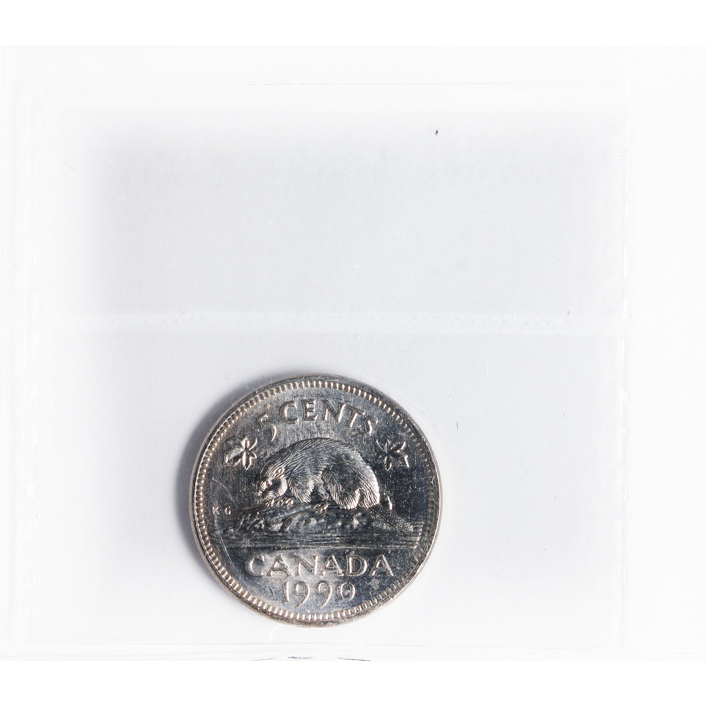 1990 Bare Belly Canada 5-cents ICCS Certified MS63