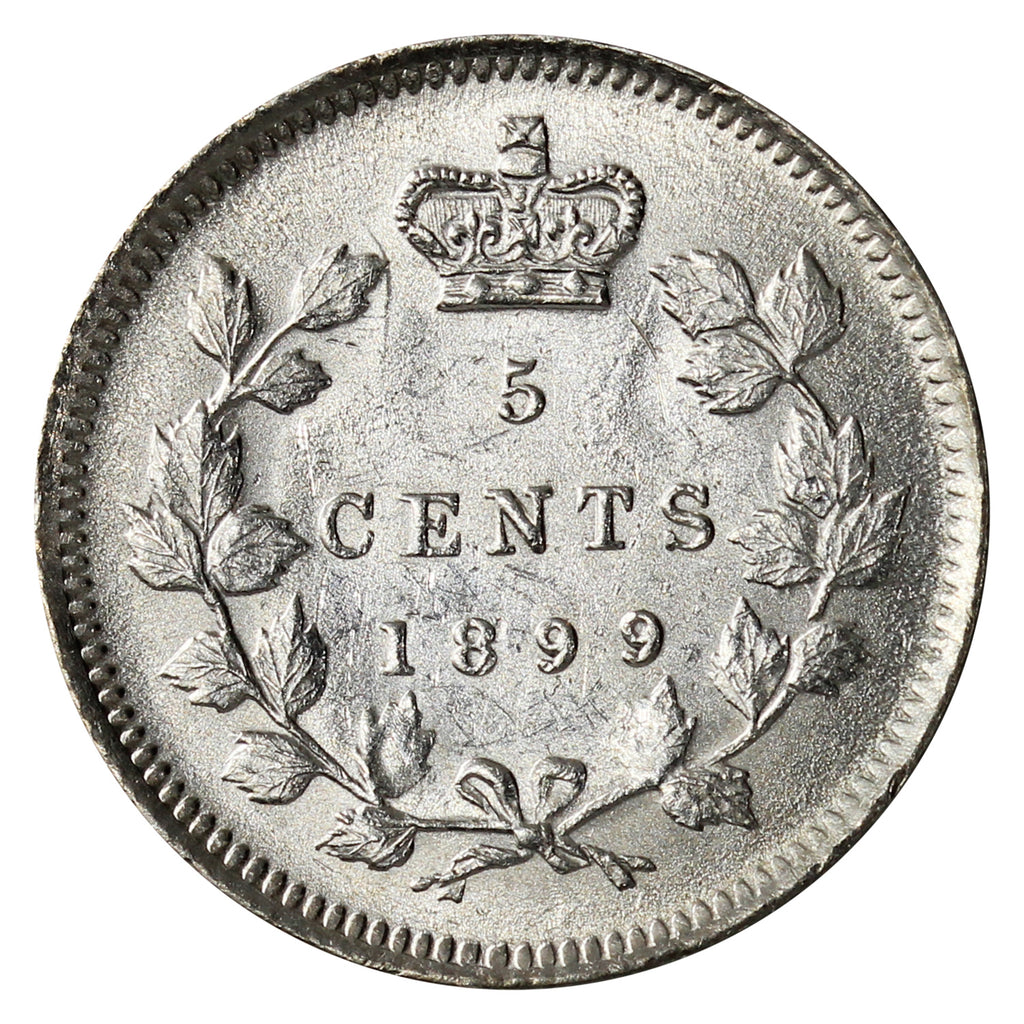 1899 Canada 5-cents Uncirculated (MS60) $