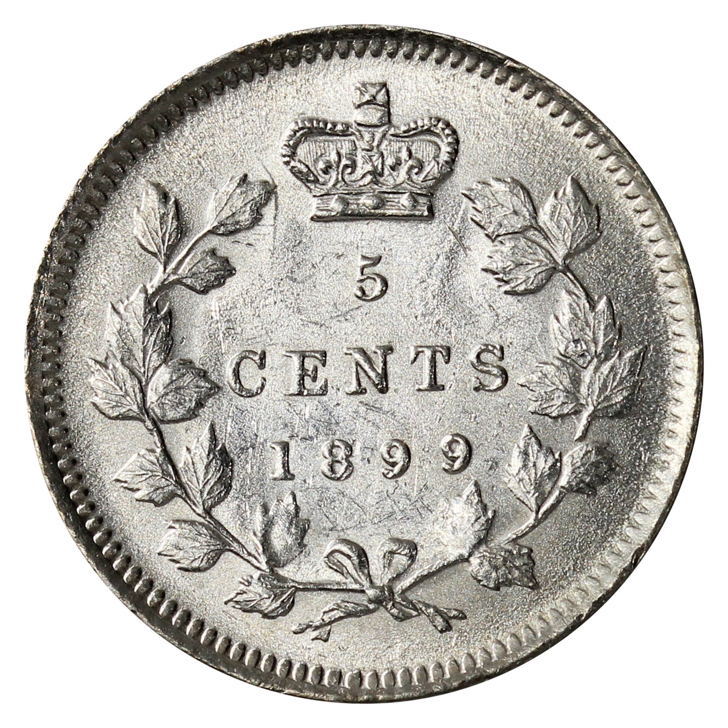1899 Canada 5-cents Uncirculated (MS60) $
