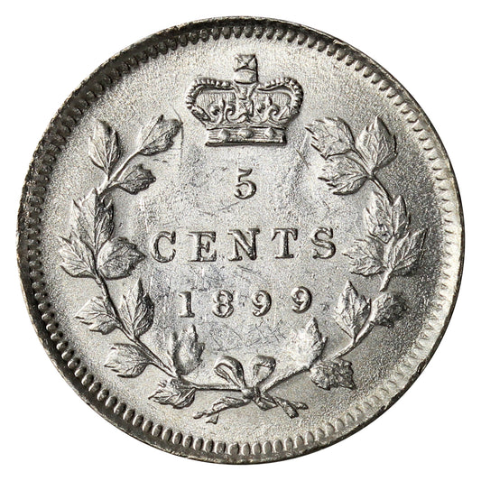 1899 Canada 5-cents Uncirculated (MS60) $