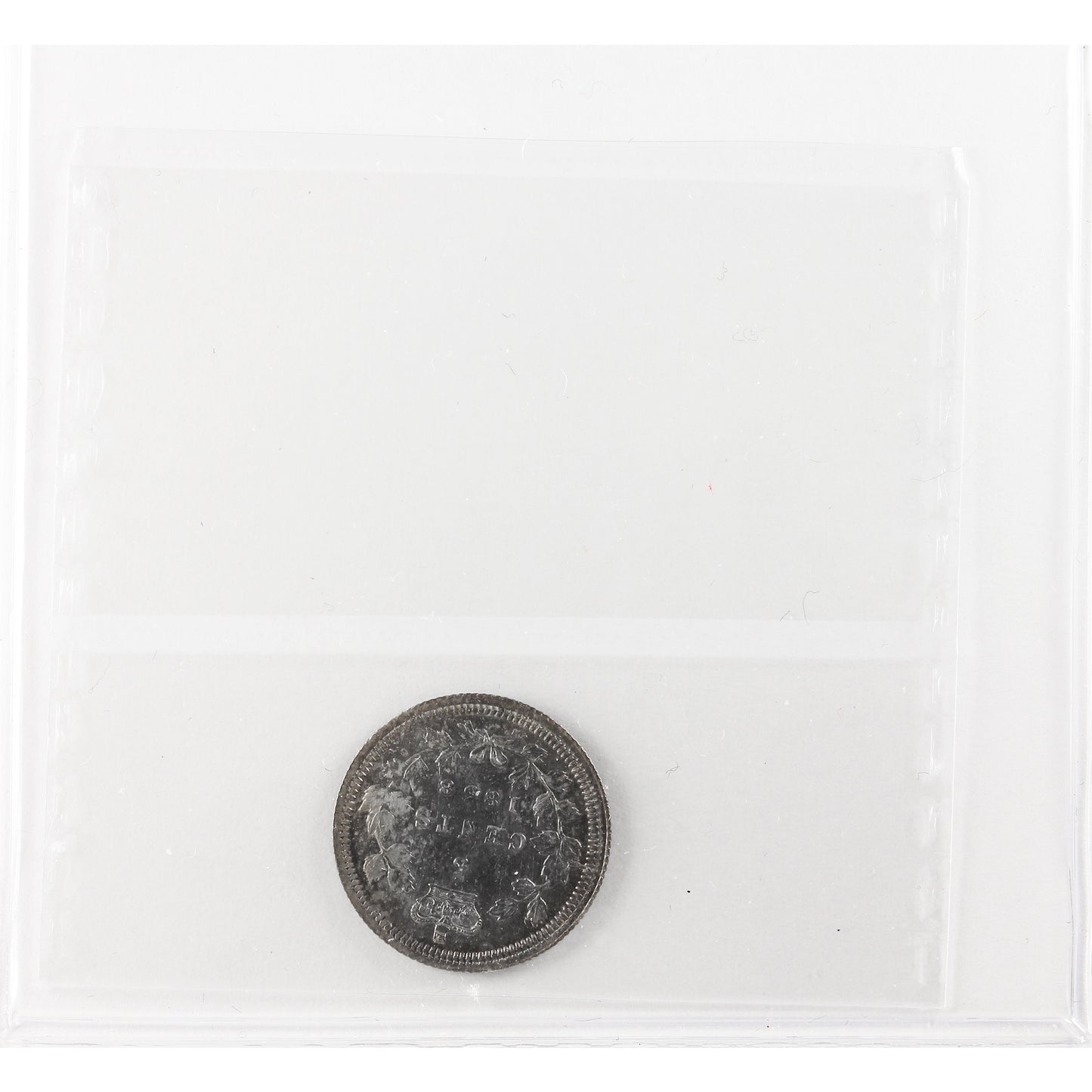 1858 Small Date 5-cents ICCS Certified AU50