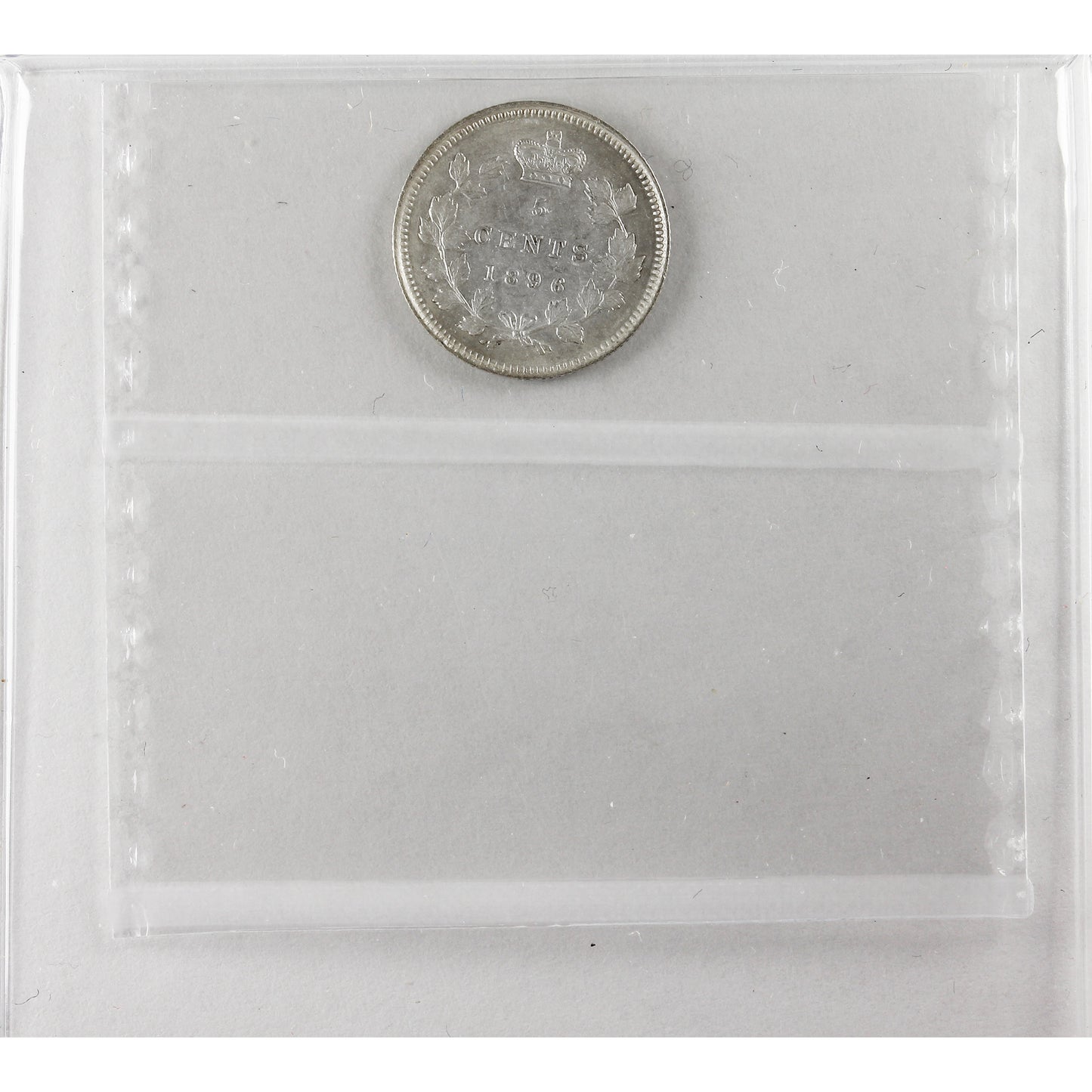 1896 Canada 5-cents ICCS Certified AU55