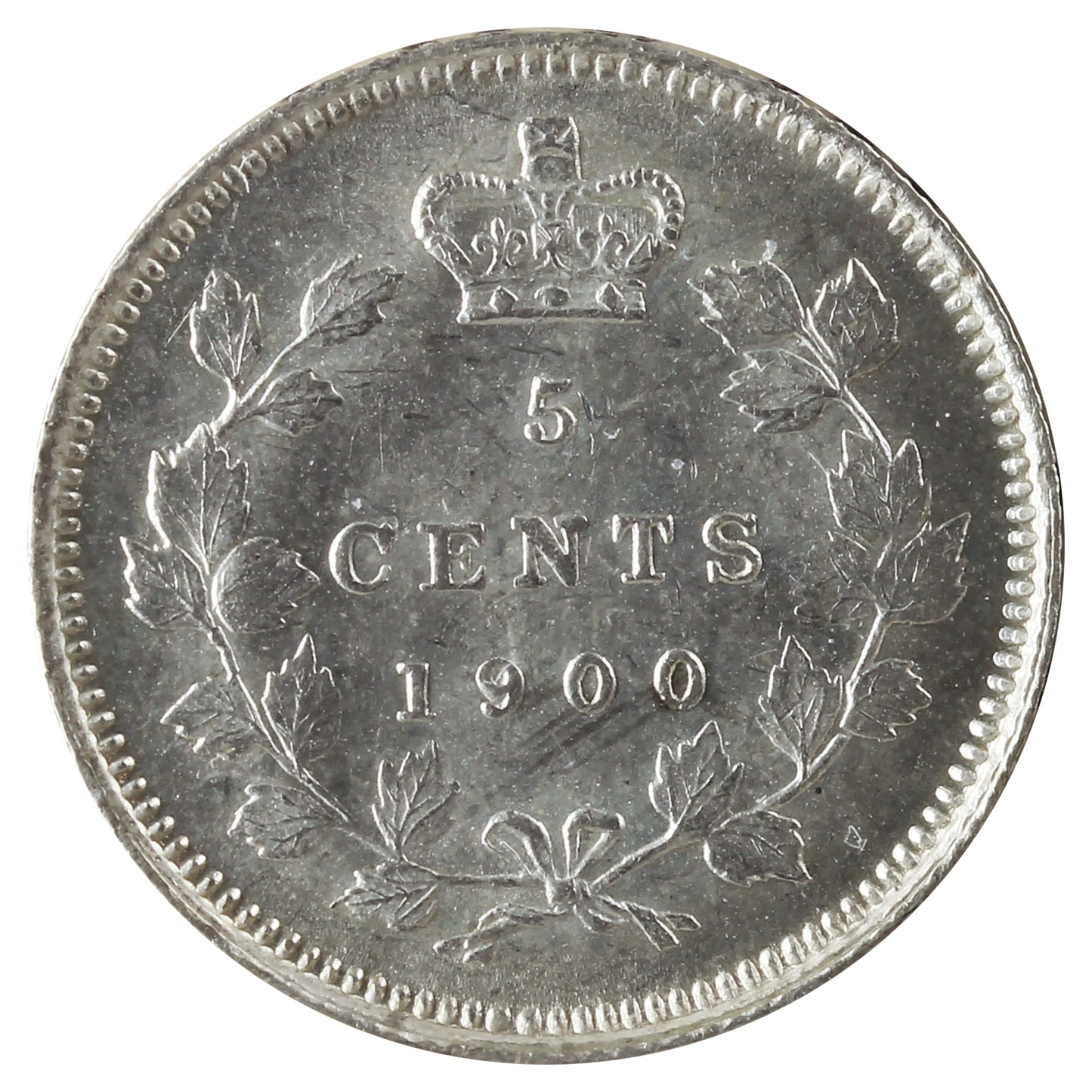 1900 Oval 0 Canada 5-cents ICCS Certified MS62 (XXR 690)