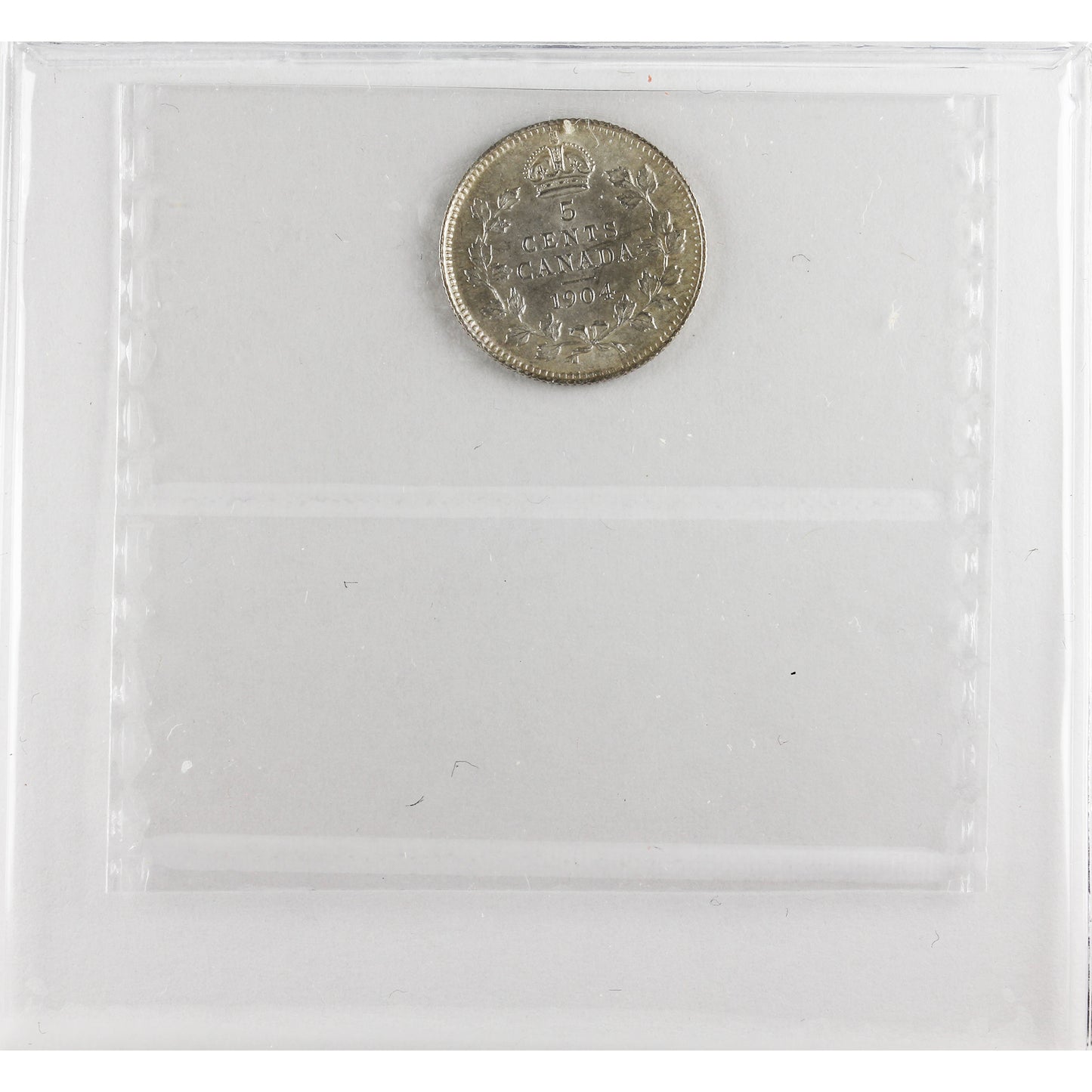 1904 Canada 5-cents ICCS Certified AU55