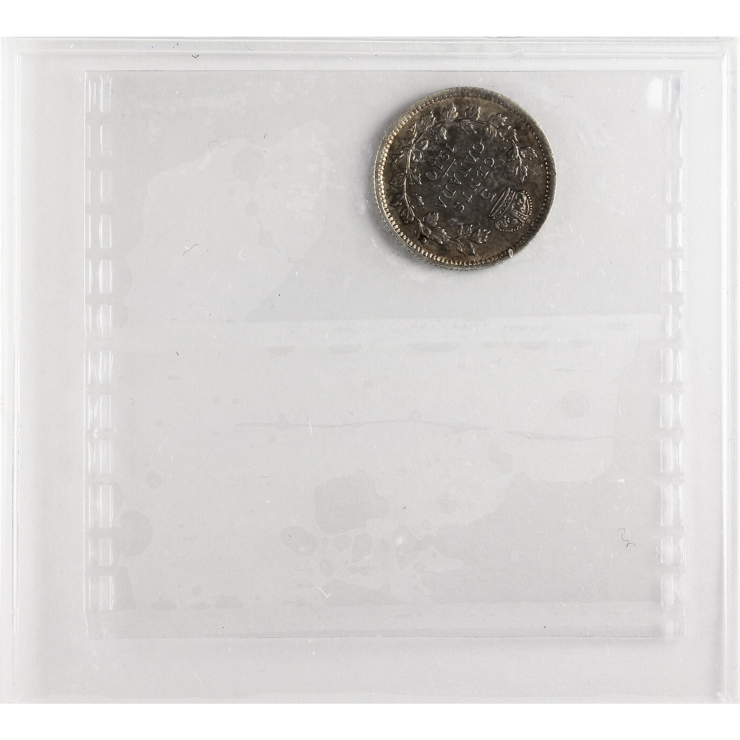 1910 Round Leaves Canada 5-cents ICCS Certified VF30
