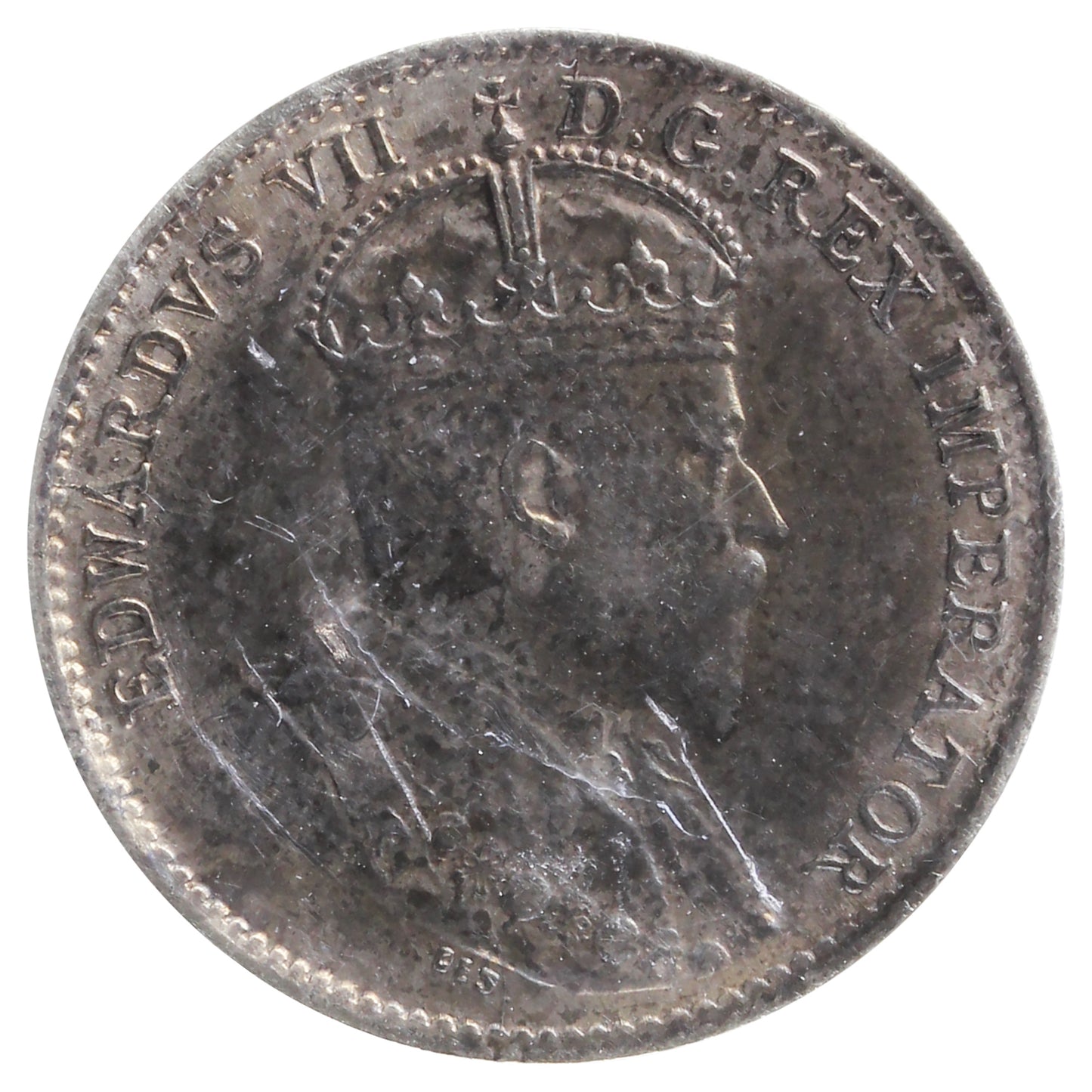 1910 Round Leaves Canada 5-cents ICCS Certified VF30
