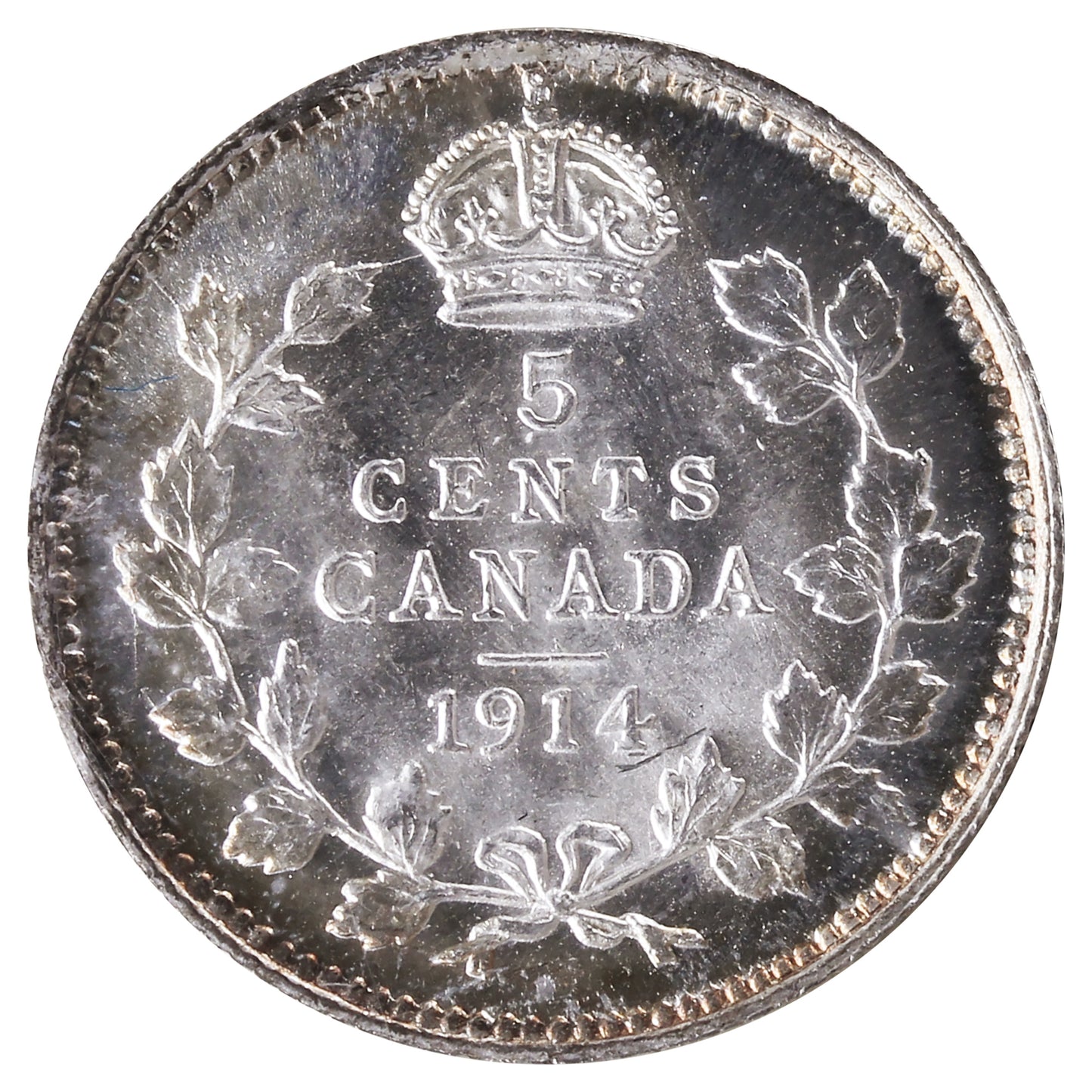 1914 Canada 5-cents ICCS Certified MS65 (XCT 125)