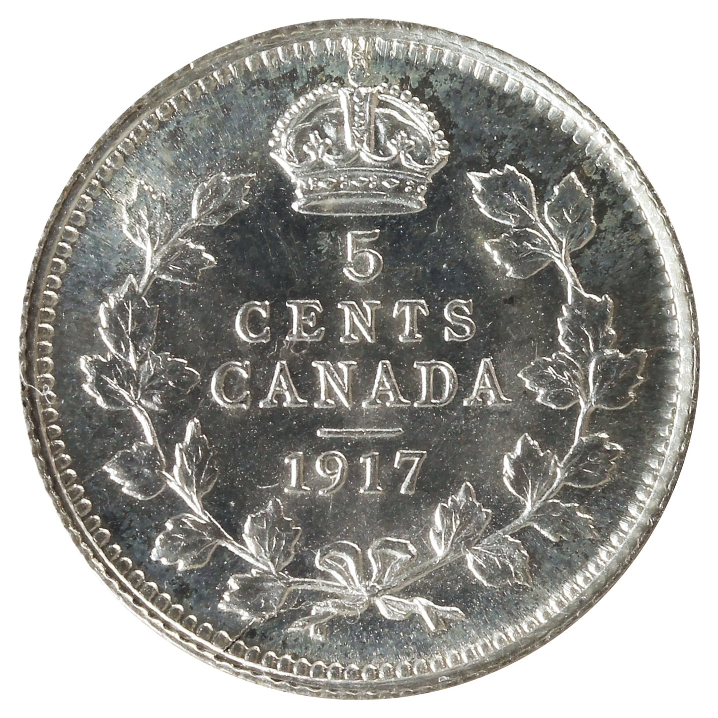 1917 Canada 5-cents ICCS Certified MS65 (XXR 694)