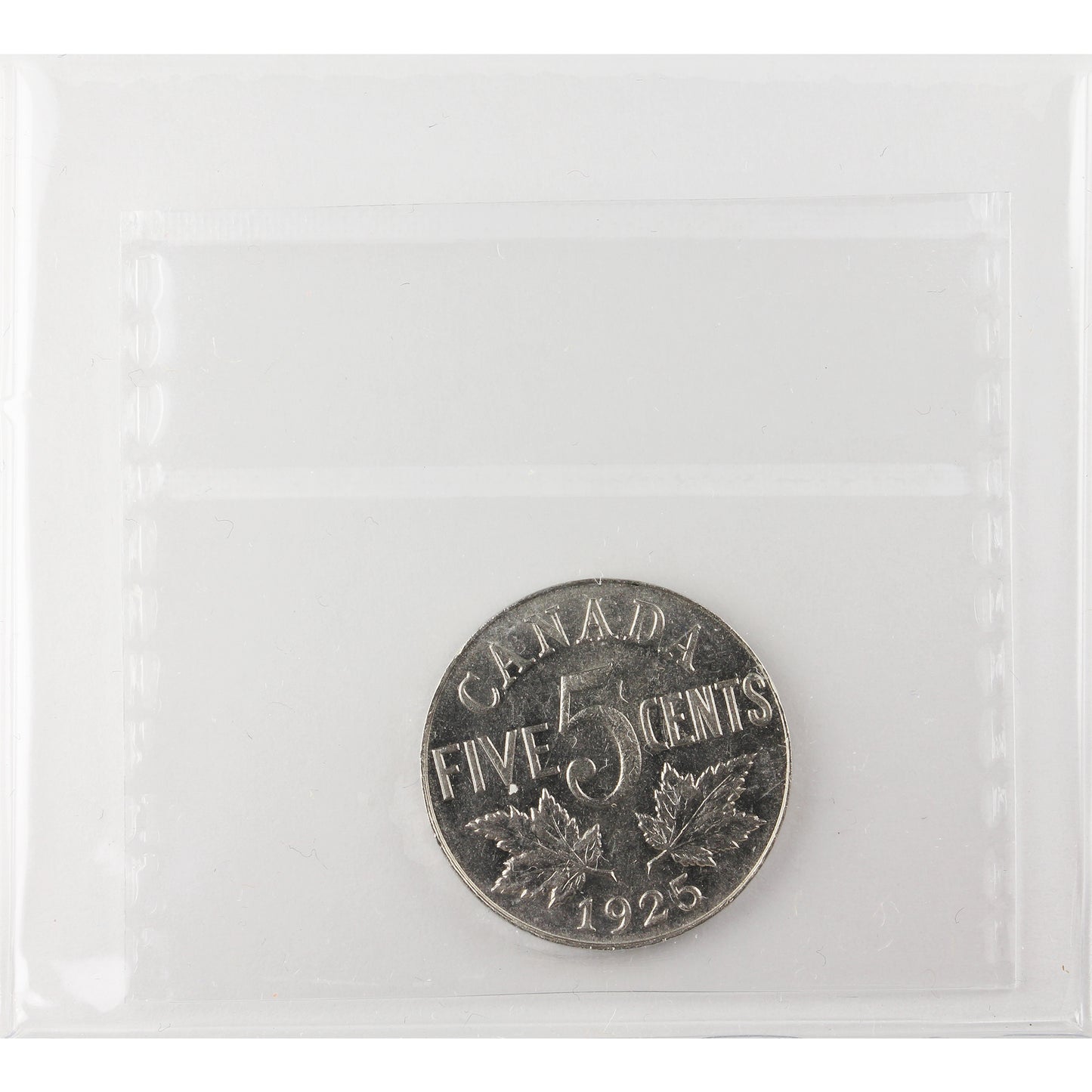 1925 Canada 5-cents ICCS Certified EF45