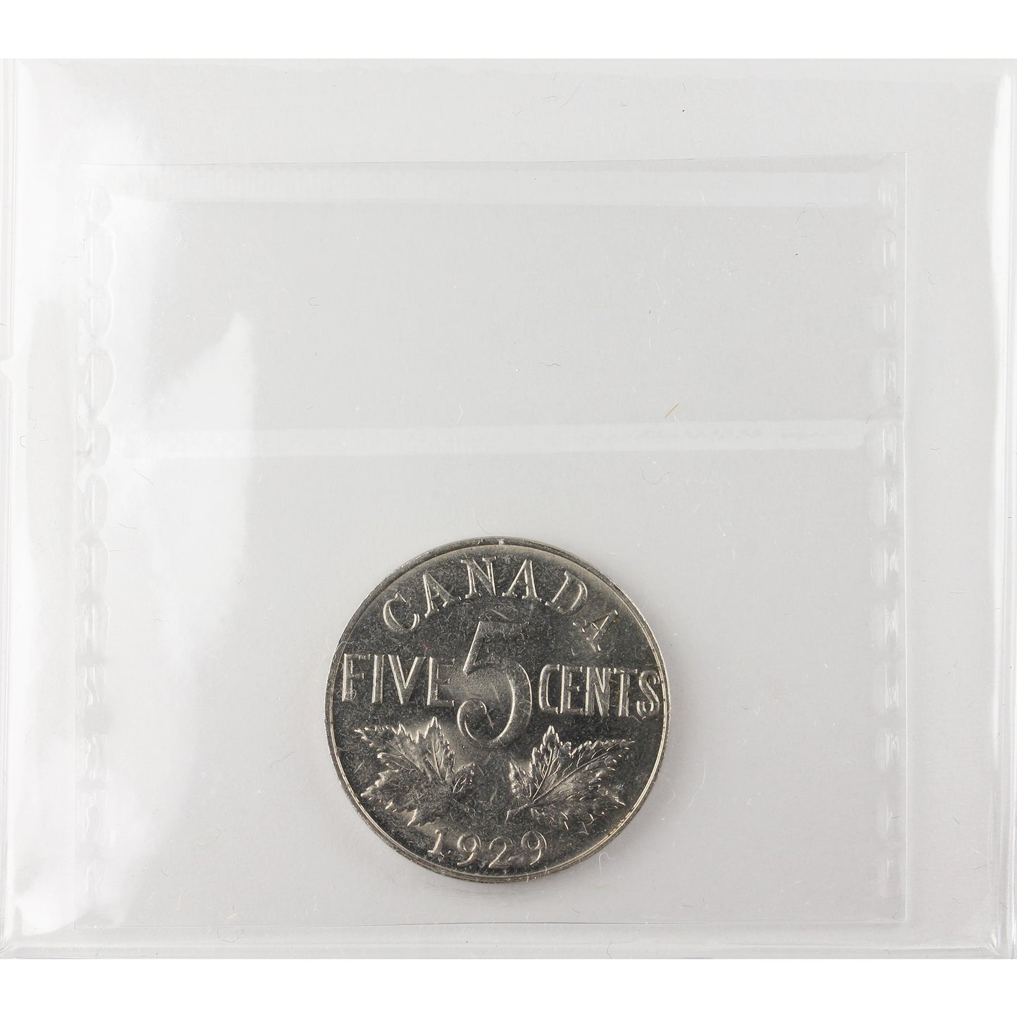 1929 Canada 5-cents ICCS Certified MS64