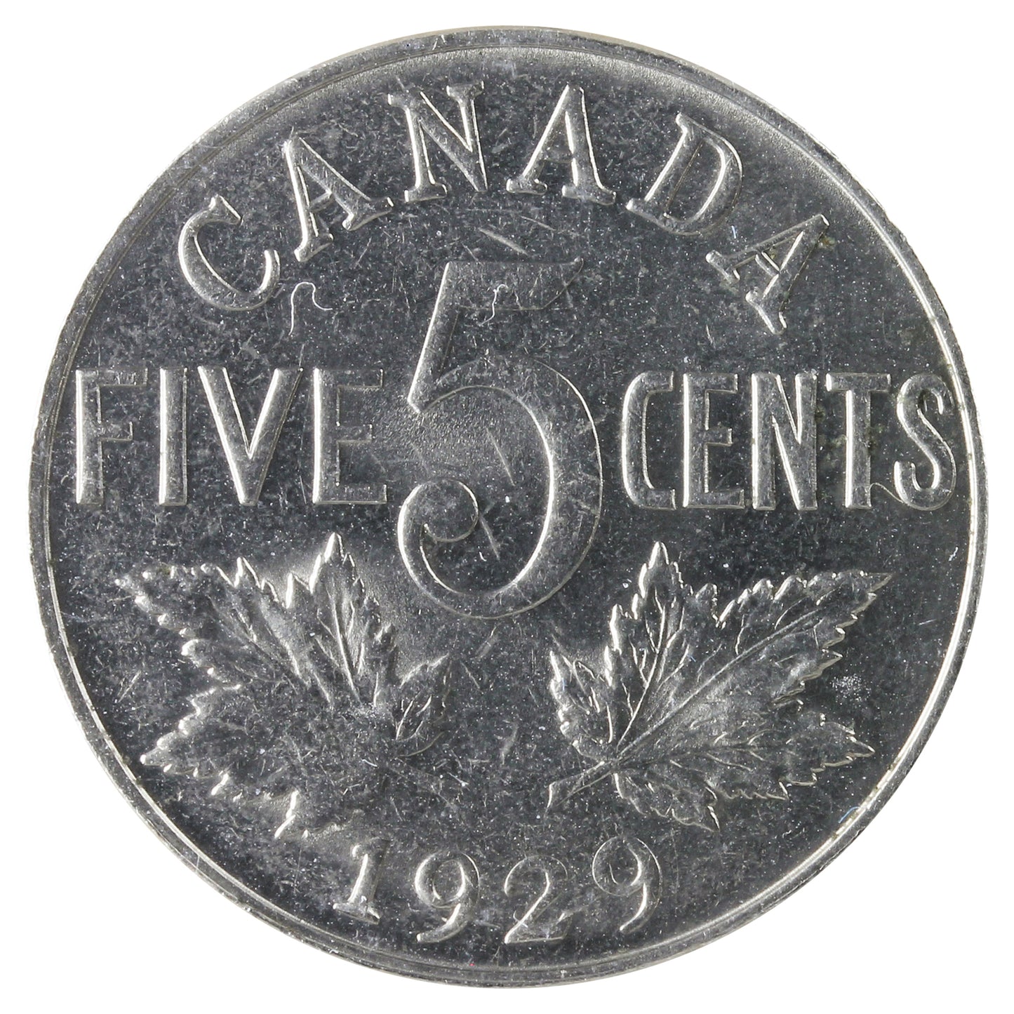 1929 Canada 5-cents ICCS Certified MS64