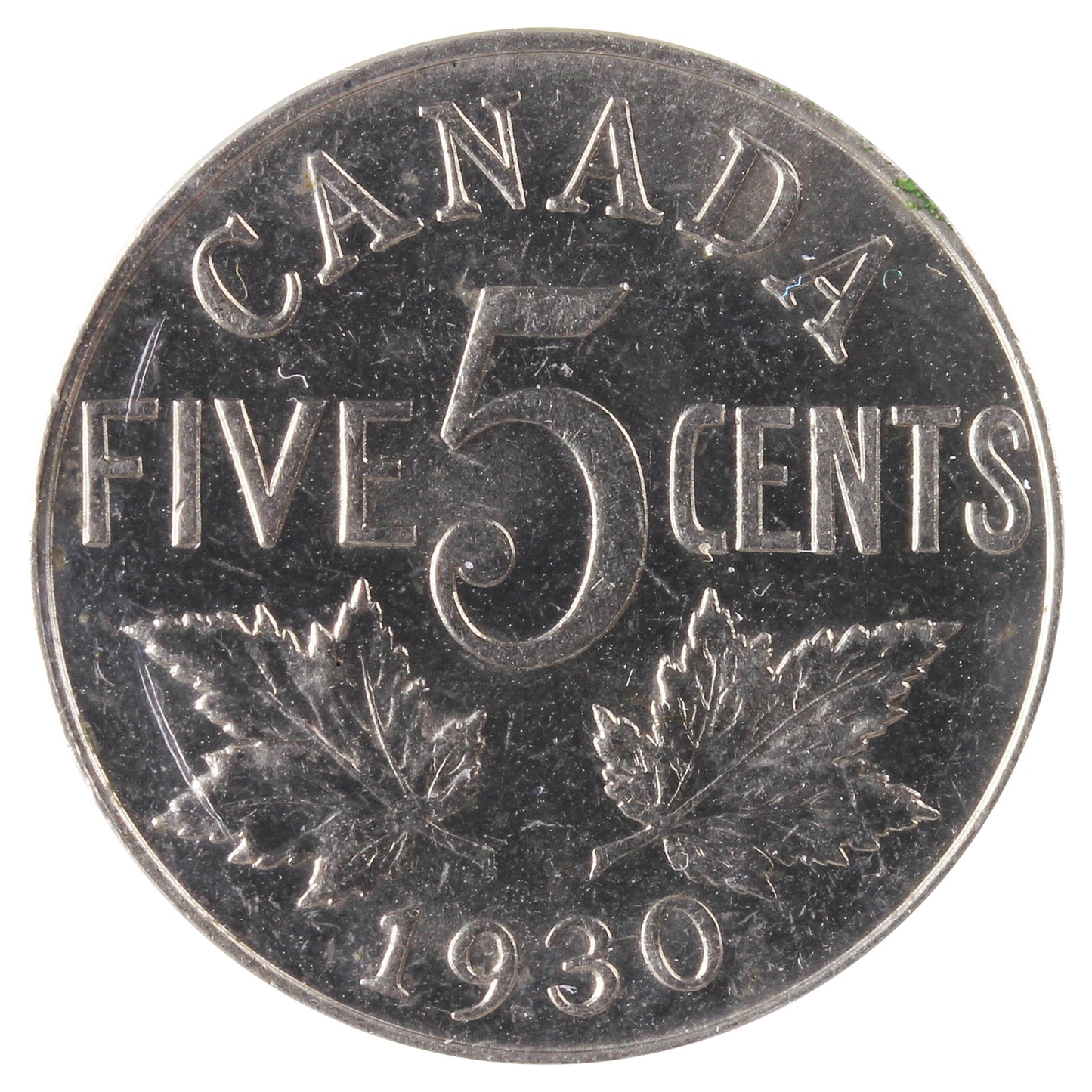 1930 Canada 5-cents ICCS Certified MS63 (XQX 726)