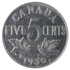 1930 Canada 5-cents ICCS Certified MS62