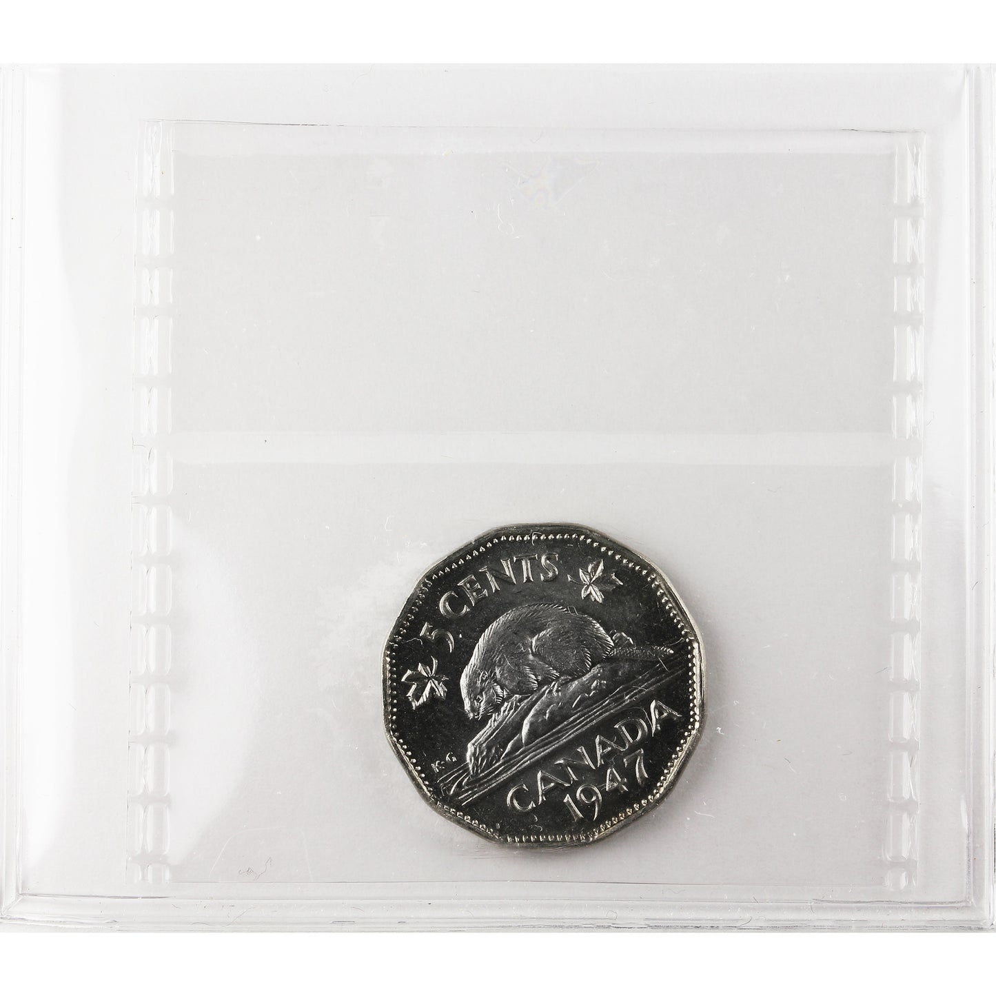 1947 Canada 5-cents ICCS Certified MS65 (TA 077)
