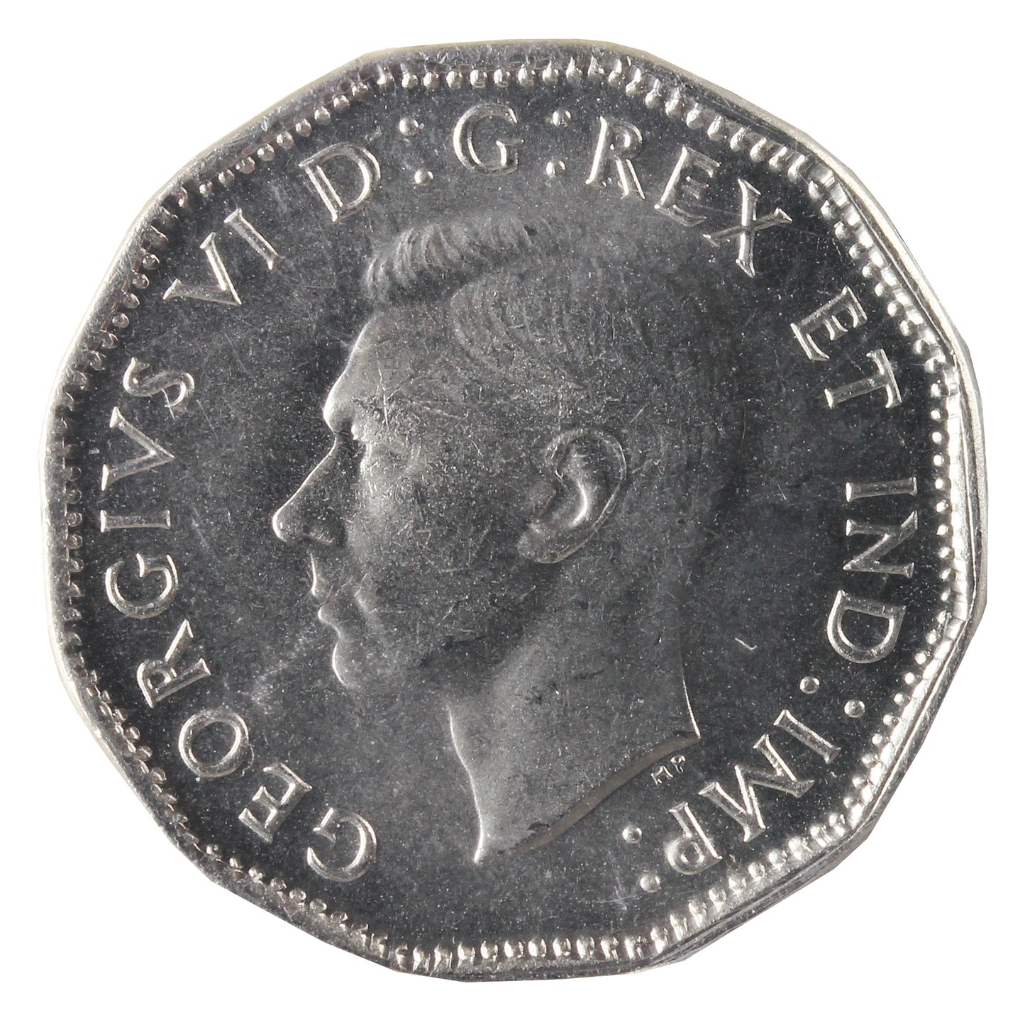 1947 Canada 5-cents ICCS Certified MS65 (TA 077)