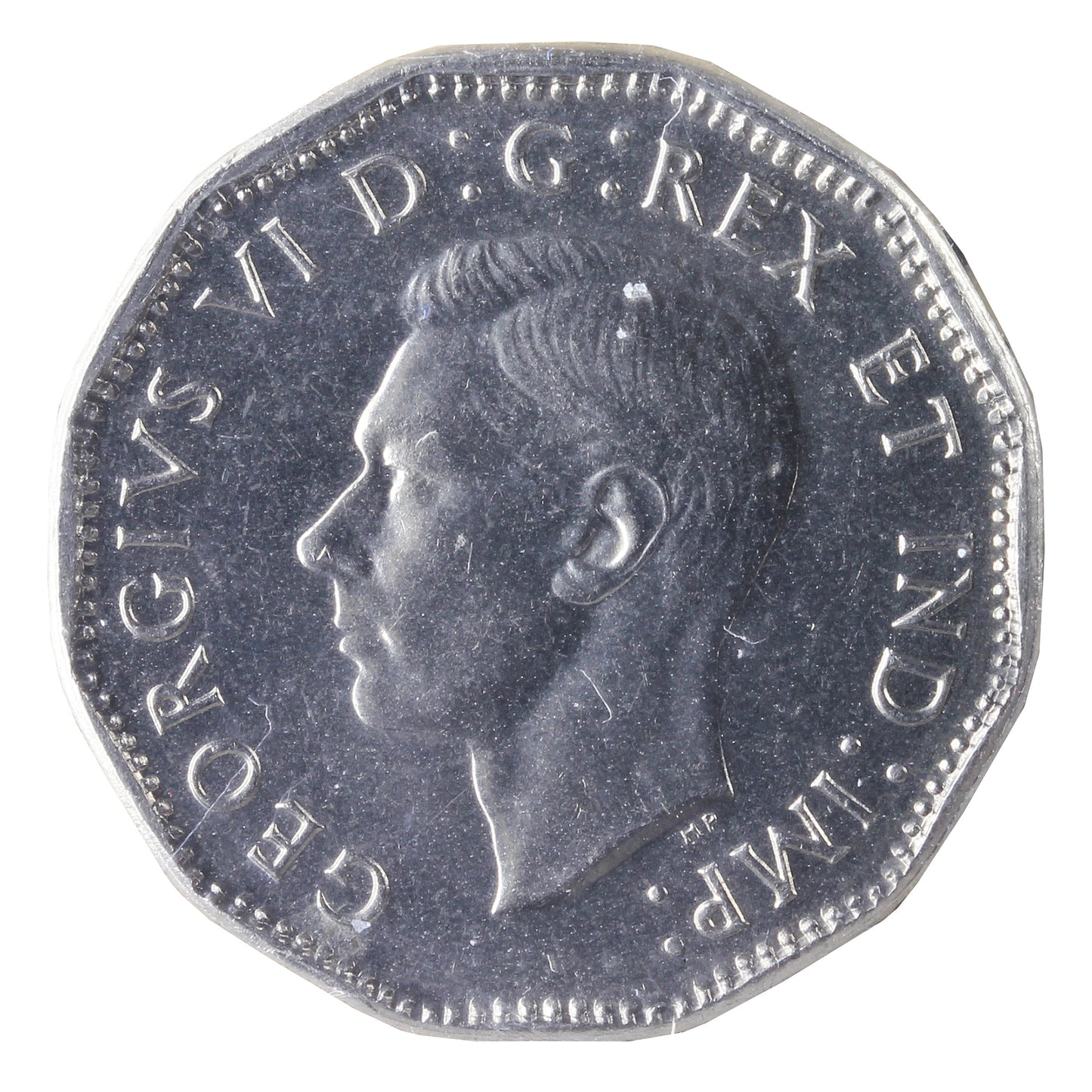 1947 Maple Leaf Canada 5-cents ICCS Certified MS65 (XKV 919)