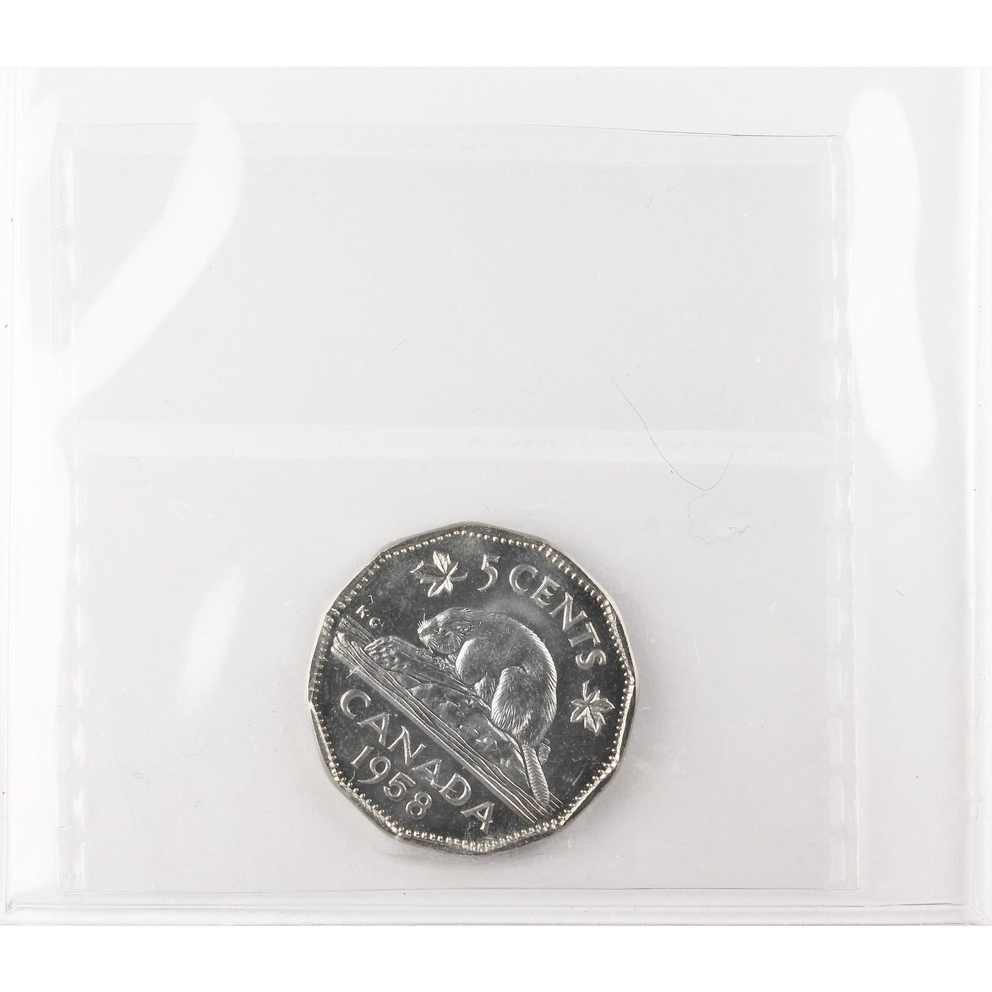 1958 Canada 5-cents ICCS Certified PL-65
