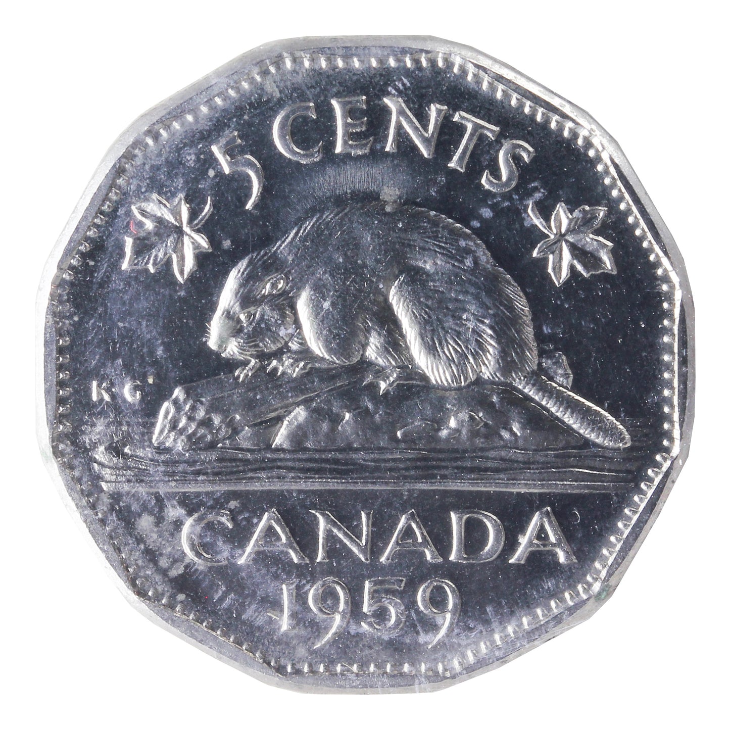 1959 Canada 5-cents ICCS Certified PL65