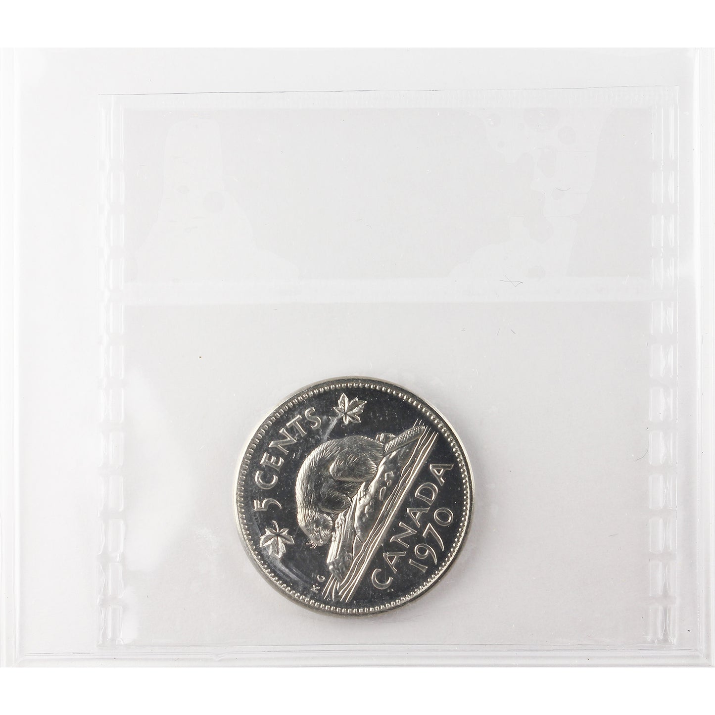 1970 Canada 5-cents ICCS Certified PL65 Heavy Cameo