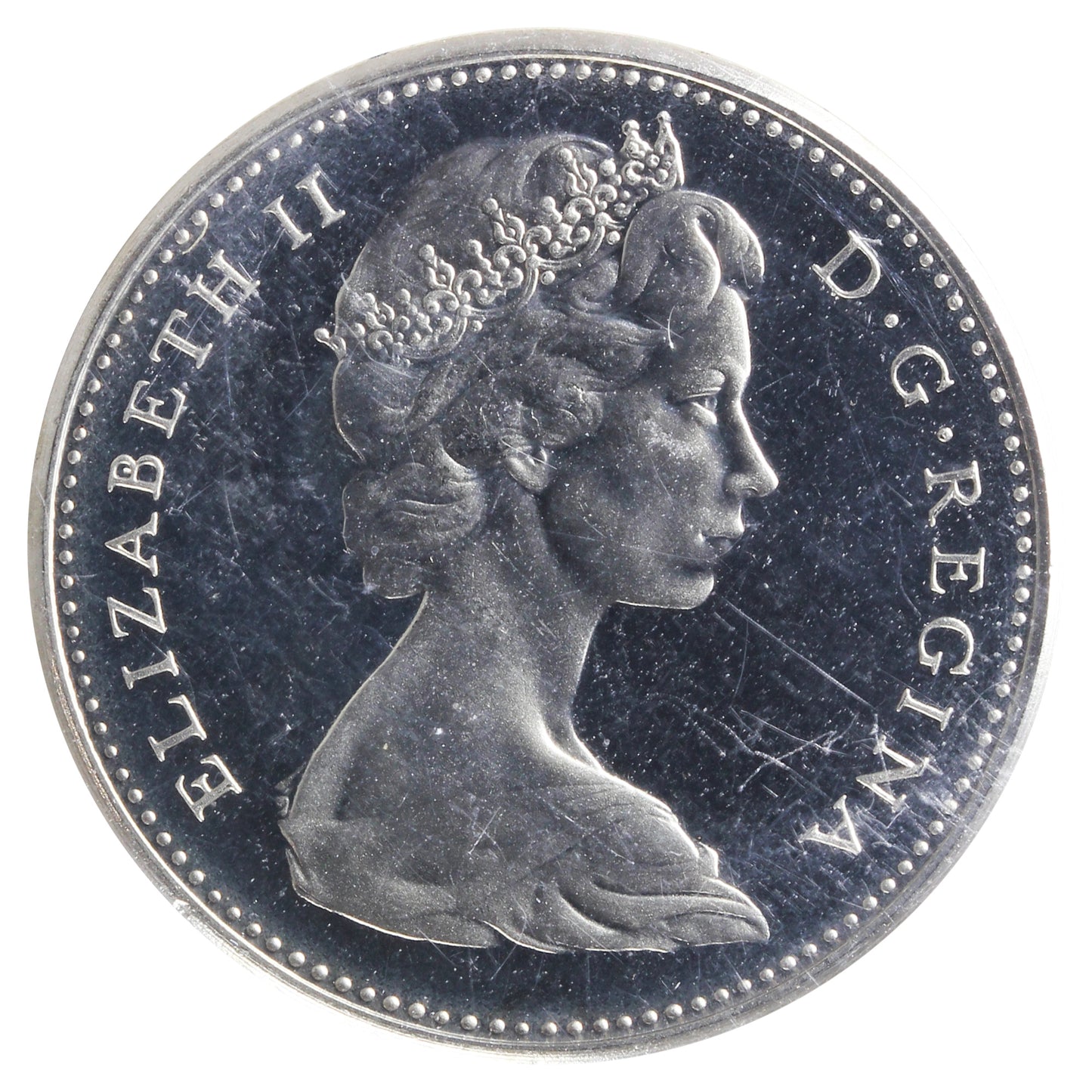 1970 Canada 5-cents ICCS Certified PL65 Heavy Cameo