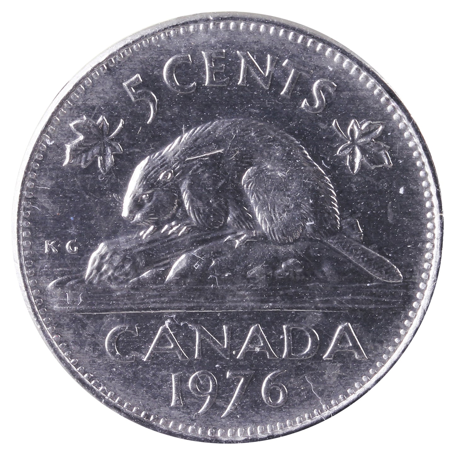 1976 Canada 5-cents ICCS Certified MS64