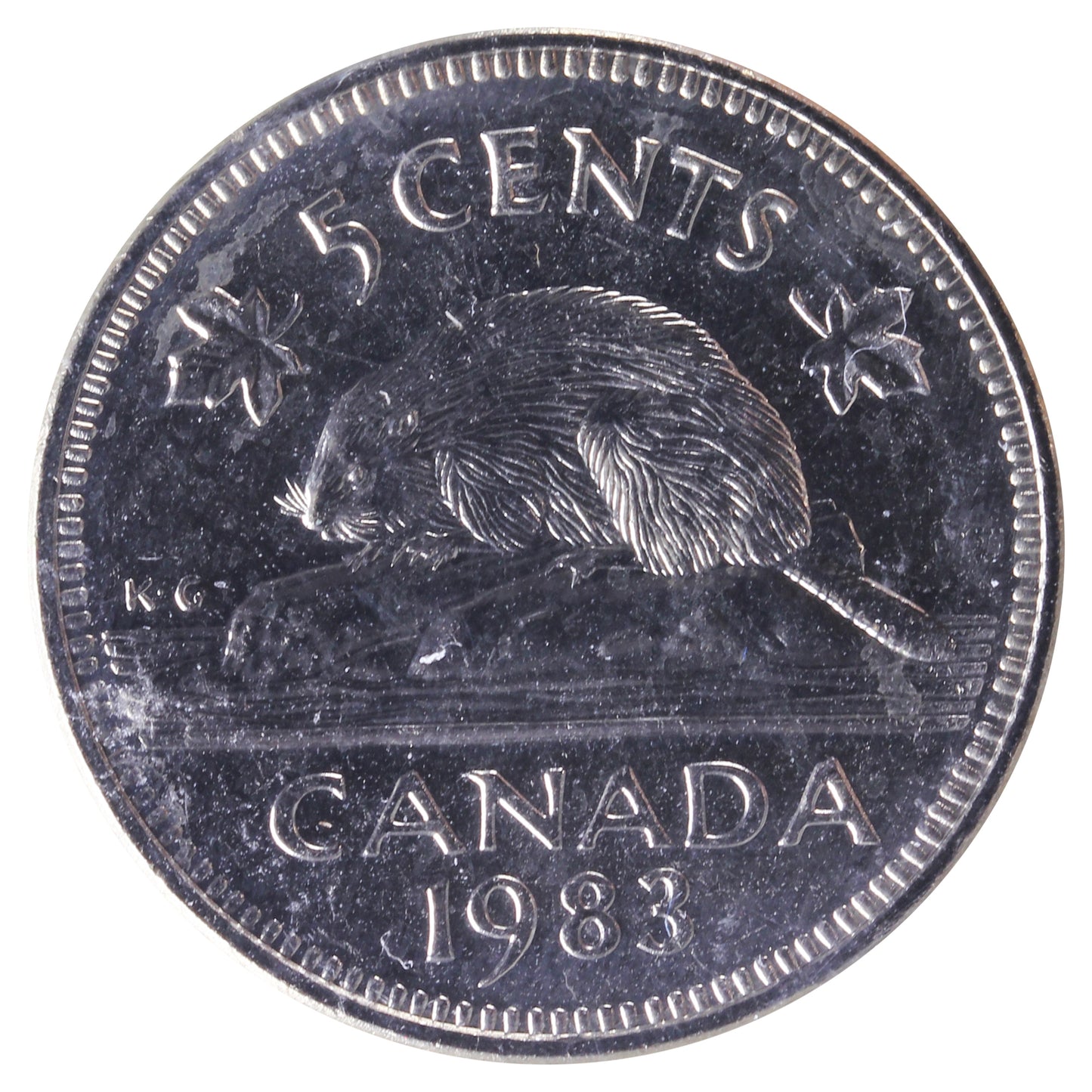 1983 Canada 5-cents ICCS Certified MS65