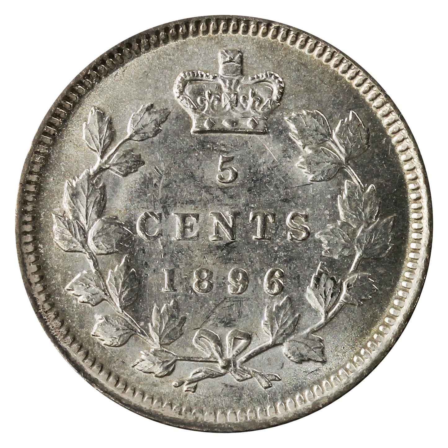 1896 Canada 5-cents UNC+ (MS62) $