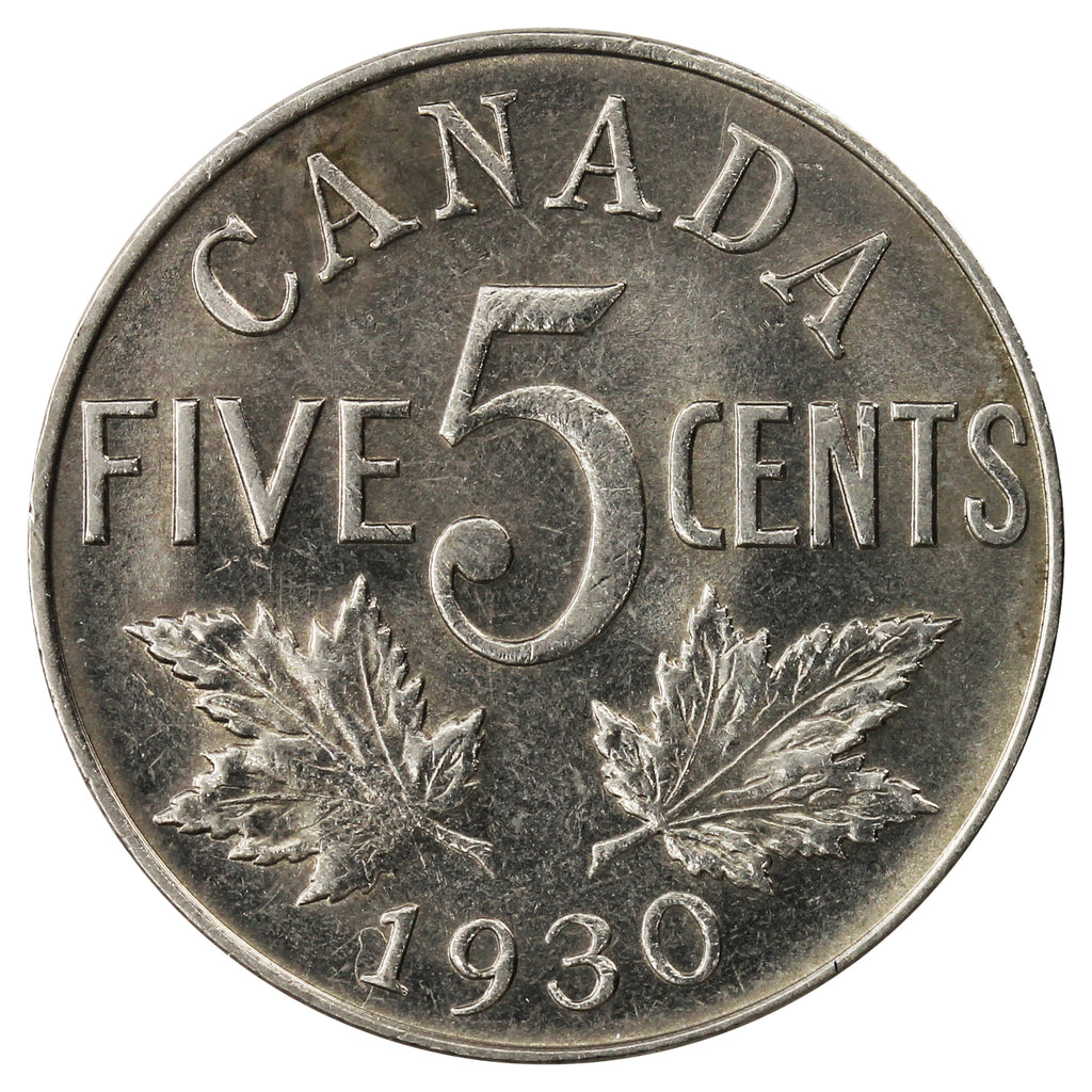 1930 Canada 5-cents UNC+ (MS62) $