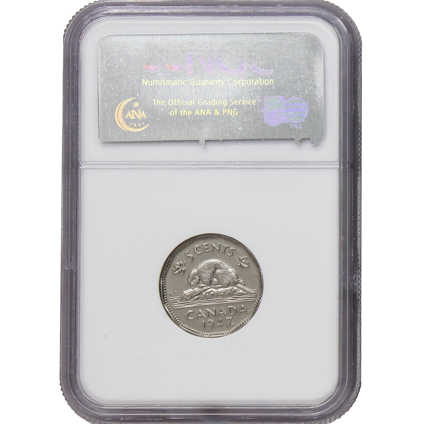 1947 Maple Leaf Canada 5-cents NGC Certified SP64