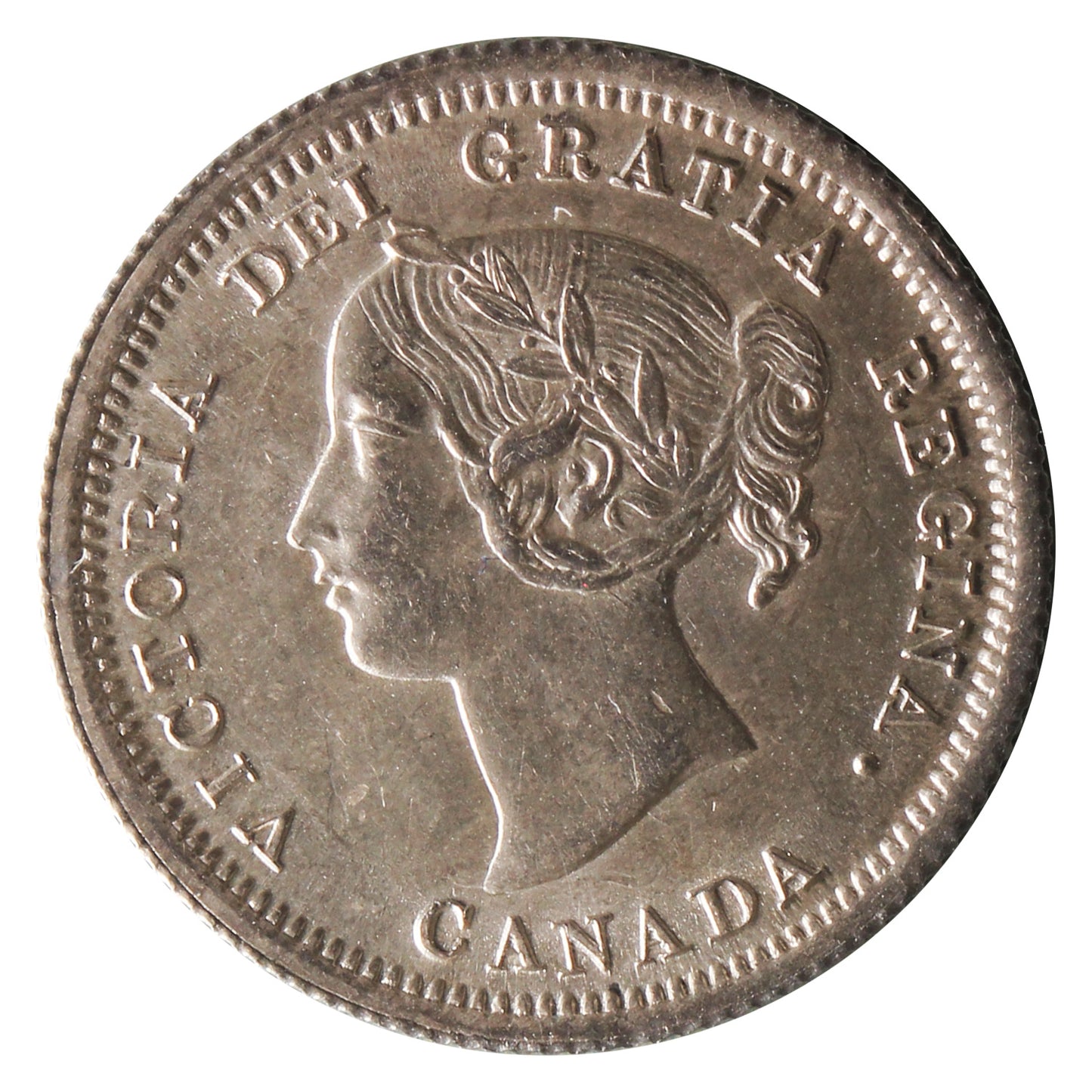 1858 Small Date Canada 5-cents Prestige Certified MS62 (100-1200)