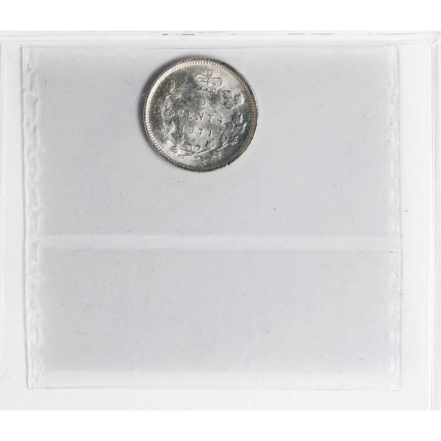 1871 Canada 5-cents ICCS Certified MS63 (XVR 276)