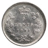 1871 Canada 5-cents ICCS Certified MS63 (XVR 276)