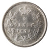 1871 Canada 5-cents ICCS Certified AU55