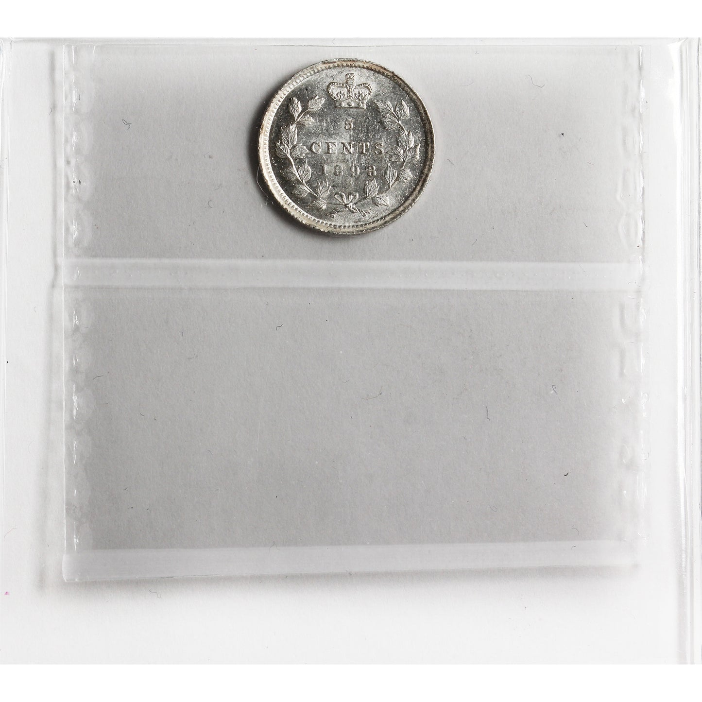 1893 Canada 5-cents ICCS Certified MS62 (XXR 685)