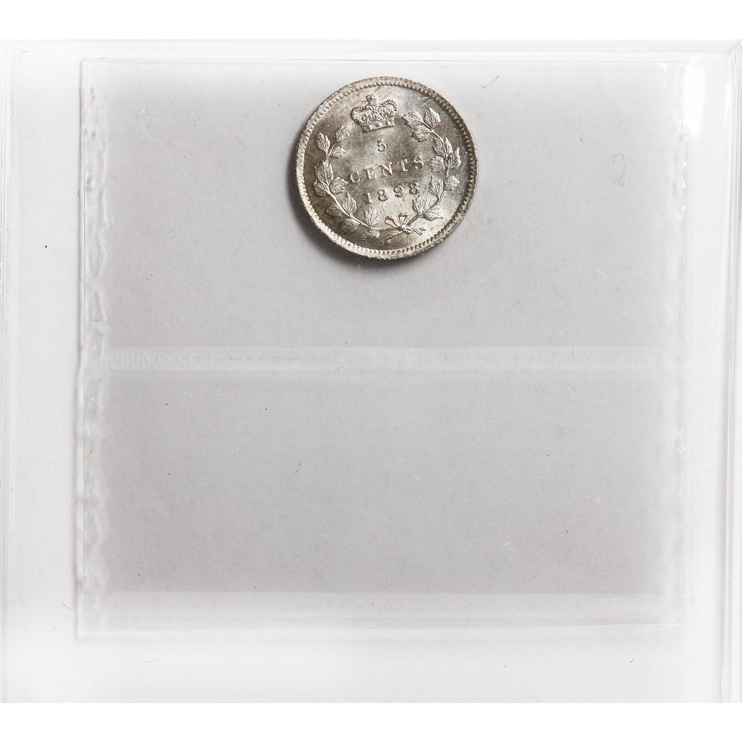 1898 Canada 5-cents ICCS Certified MS63 (XAM 214)
