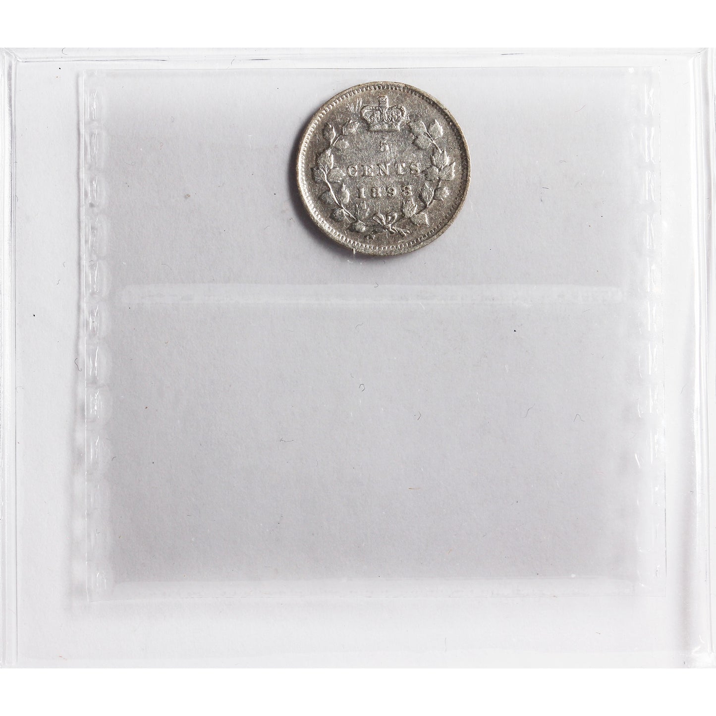 1898 Canada 5-cents ICCS Certified VF20