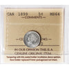 1899 Canada 5-cents ICCS Certified MS64 (XZD 421)