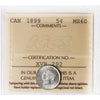 1899 Canada 5-cents ICCS Certified MS60 (XVR 292)