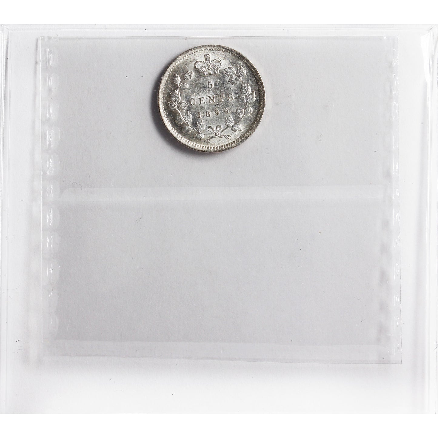 1899 Canada 5-cents ICCS Certified MS60 (XVR 292)