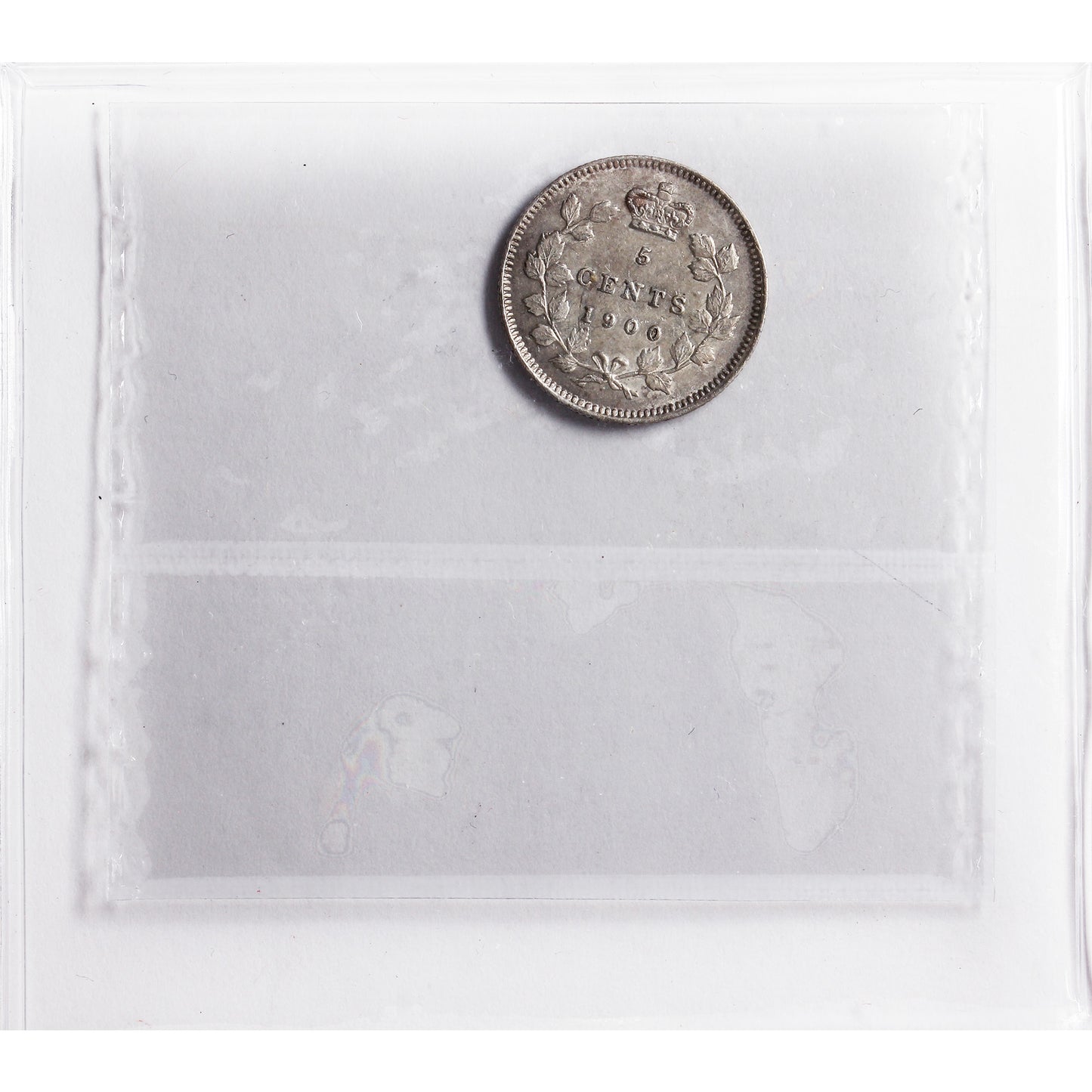 1900 Oval 0 Canada 5-cents ICCS Certified EF40