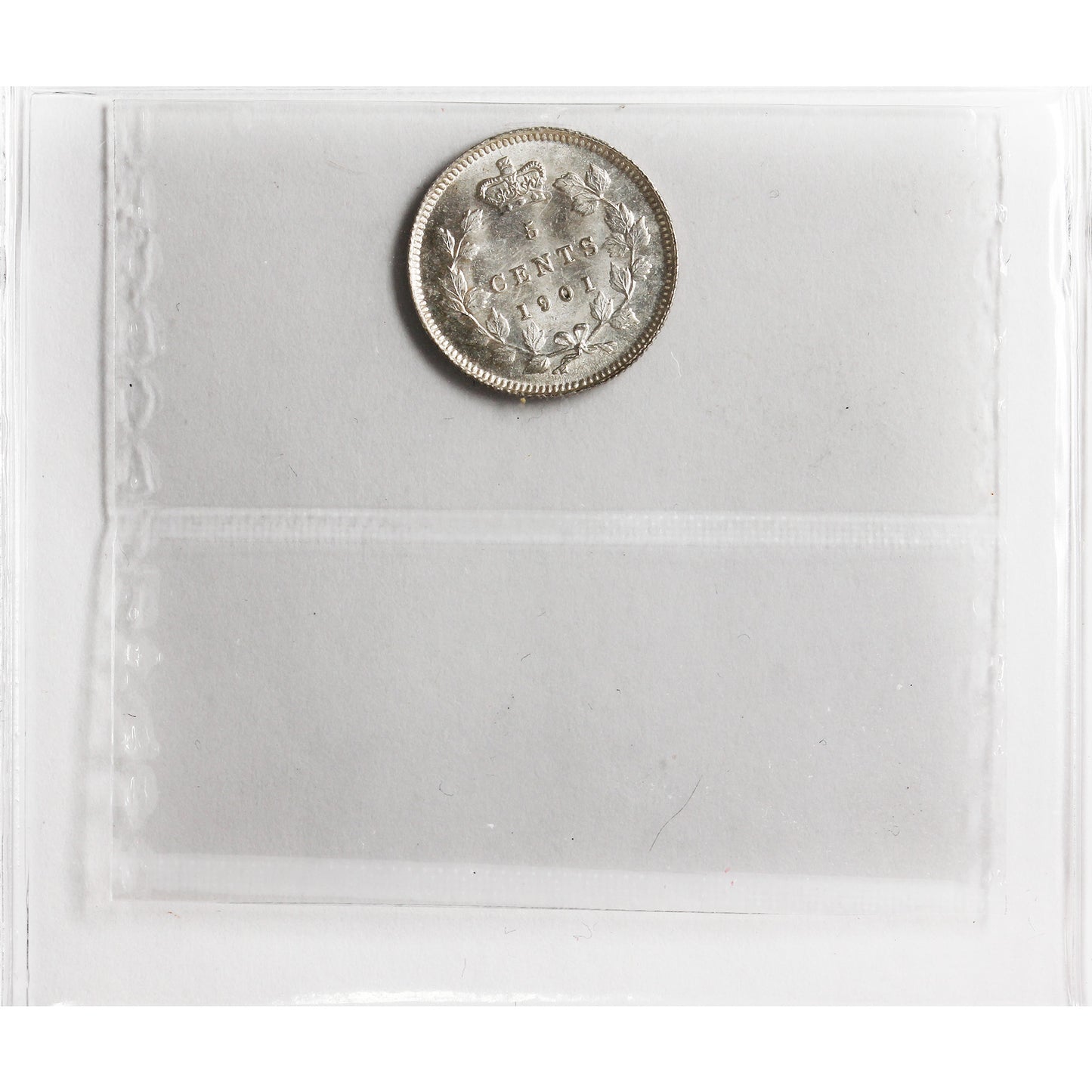 1901 Canada 5-cents ICCS Certified MS64 (XHT 236)