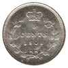 1901 Canada 5-cents ICCS Certified MS64 (XHT 236)