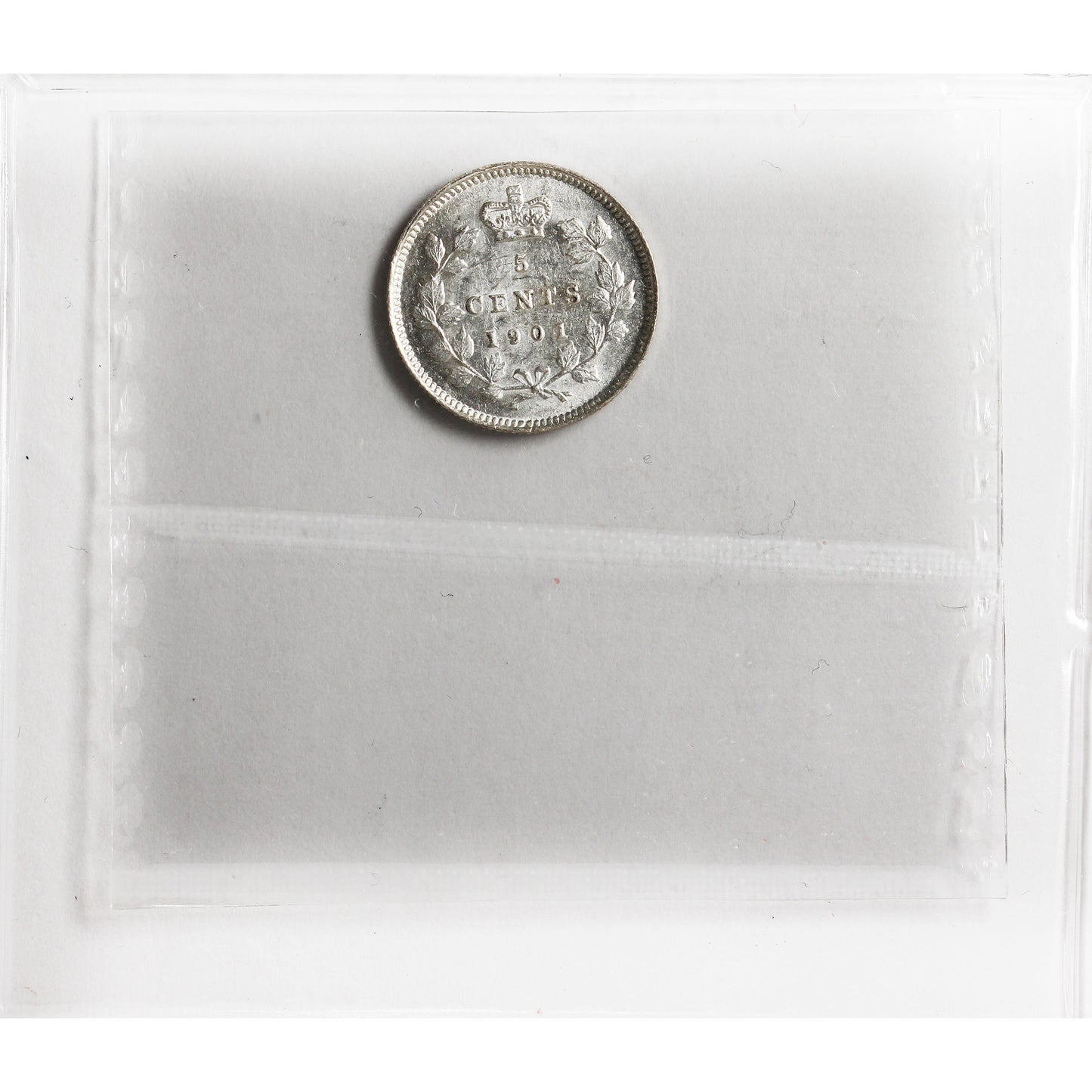 1901 Canada 5-cents ICCS Certified MS60
