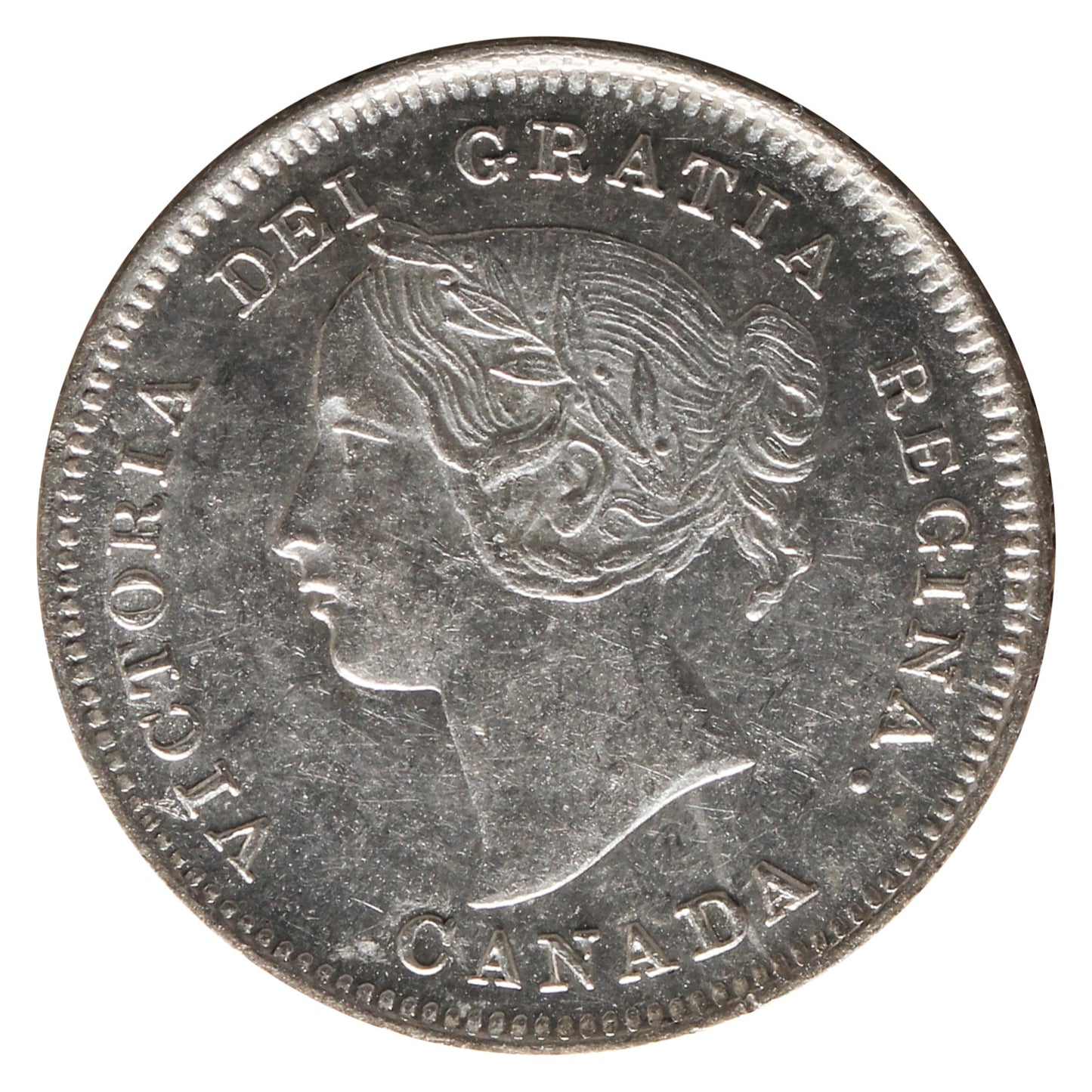 1901 Canada 5-cents ICCS Certified MS60