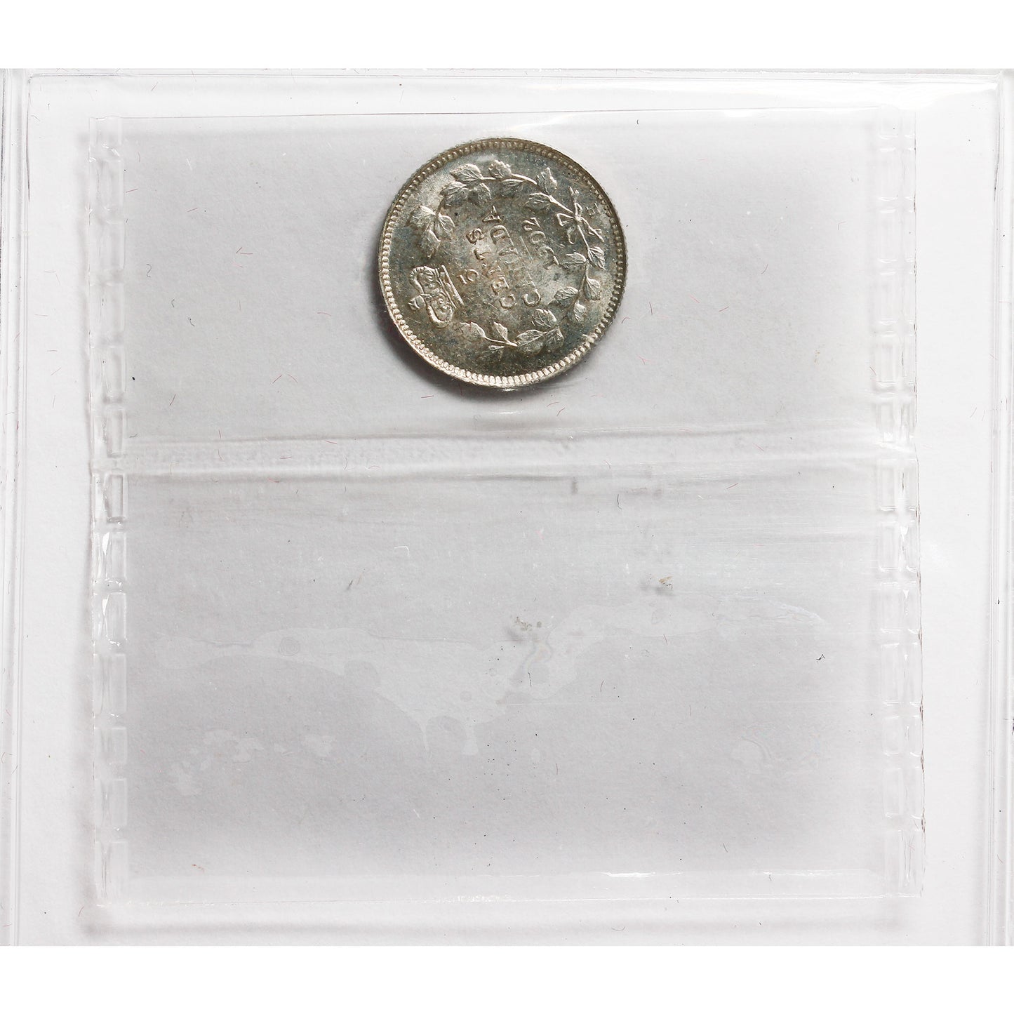 1902H Large H Canada 5-cents ICCS Certified MS60