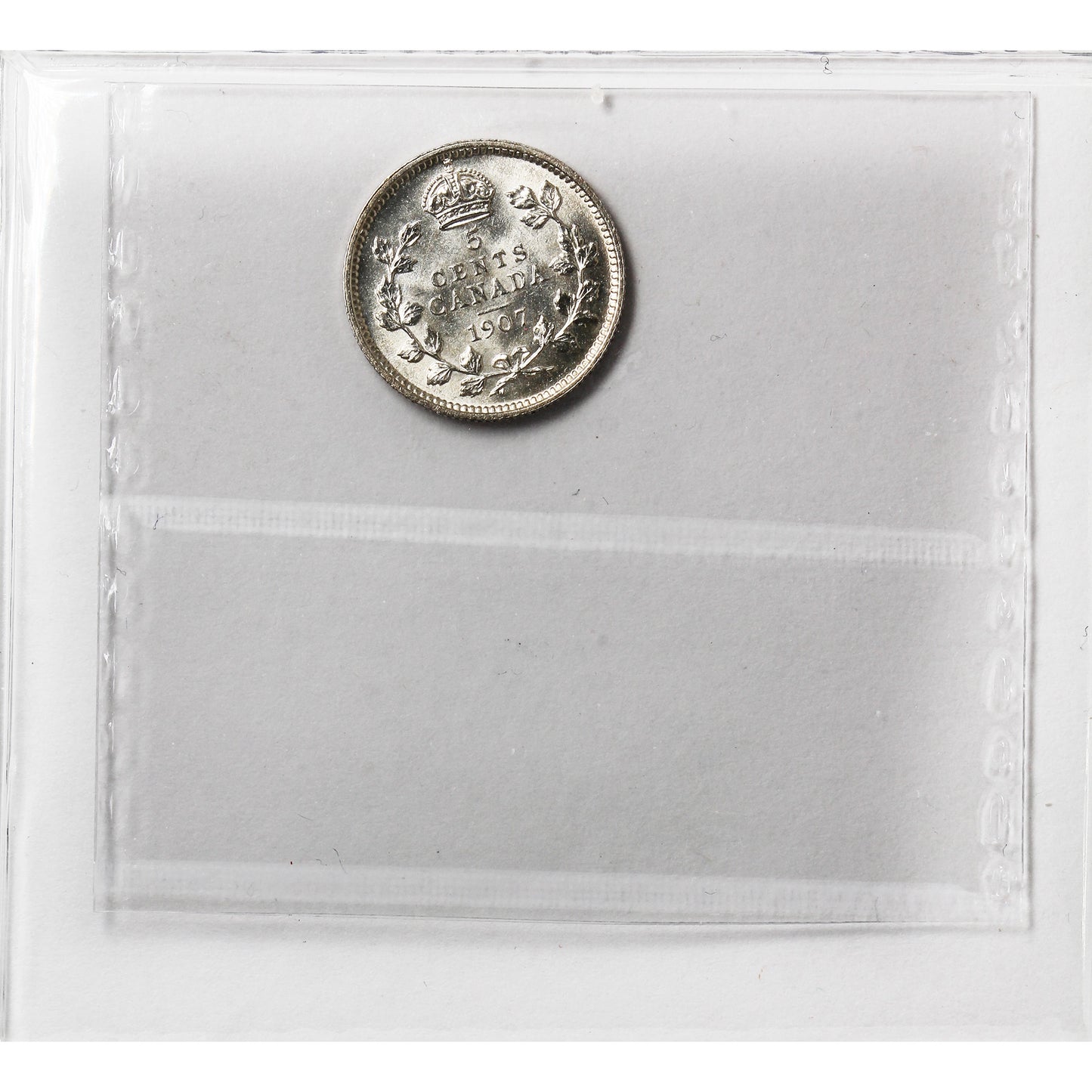 1907 Canada 5-cents ICCS Certified MS64 (XHT 253)