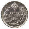 1907 Canada 5-cents ICCS Certified MS64 (XHT 253)