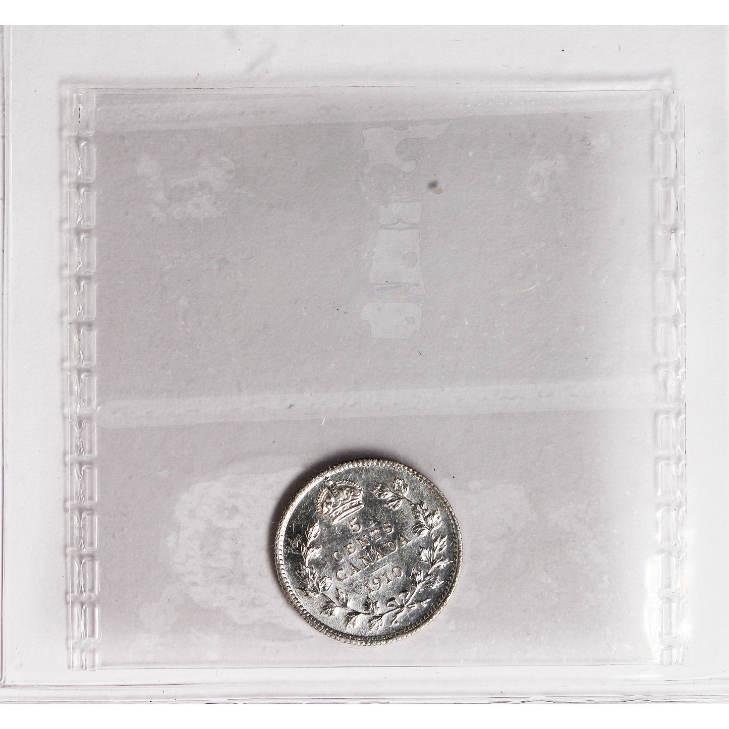 1910 Pointed Leaves Canada 5-cents ICCS Certified AU55