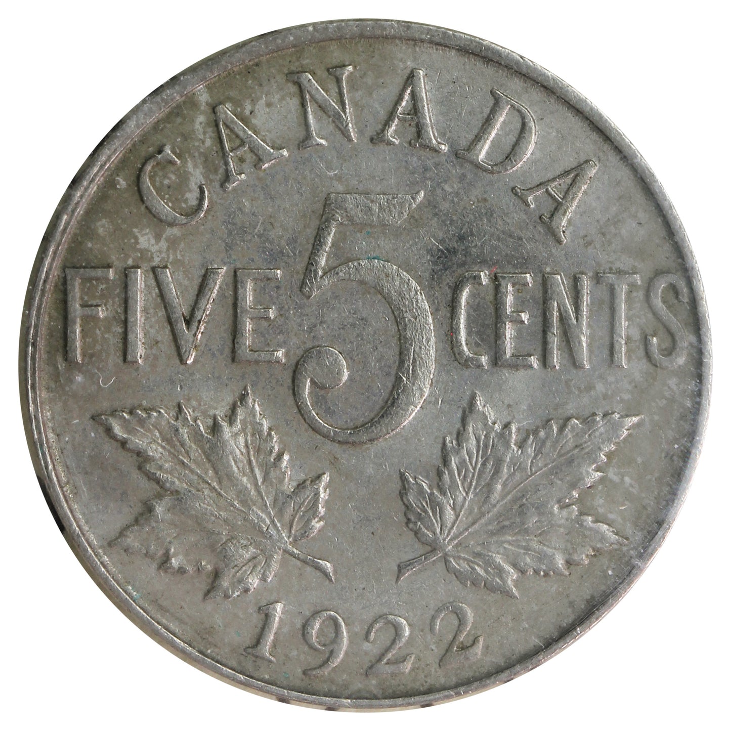 1922 Far Rim Canada 5-cents ICCS Certified MS-62 (XPJ 633)