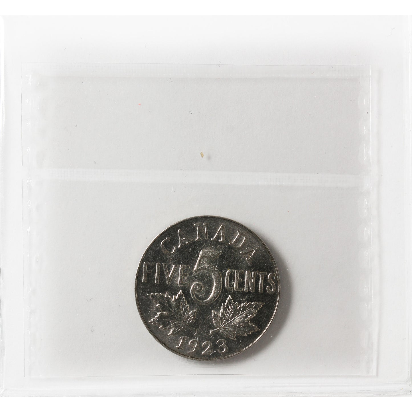 1923 Canada 5-cents ICCS Certified MS-63 (XHT 268)